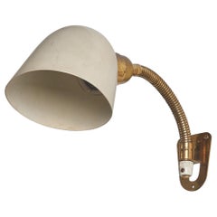 Bertil Brisborg, Wandleuchte, Messing, Metall, Nordiska Kompaniet, Schweden, ca. 1940er Jahre