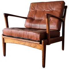 Bertil Fridhagen Easy Chair Model Kuba by Bröderna Andersson in Sweden