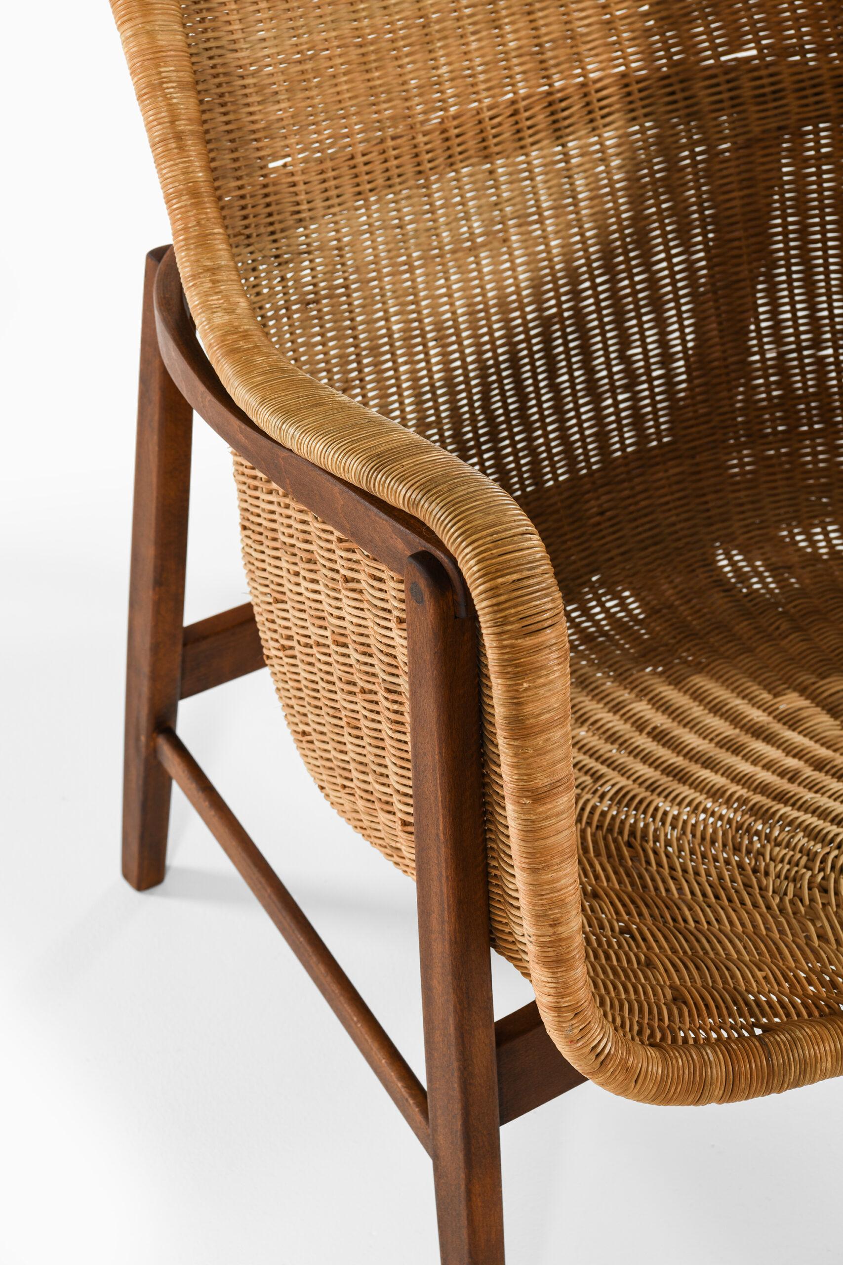 Scandinavian Modern Bertil Fridhagen Easy Chair Produced by Bodafors For Sale