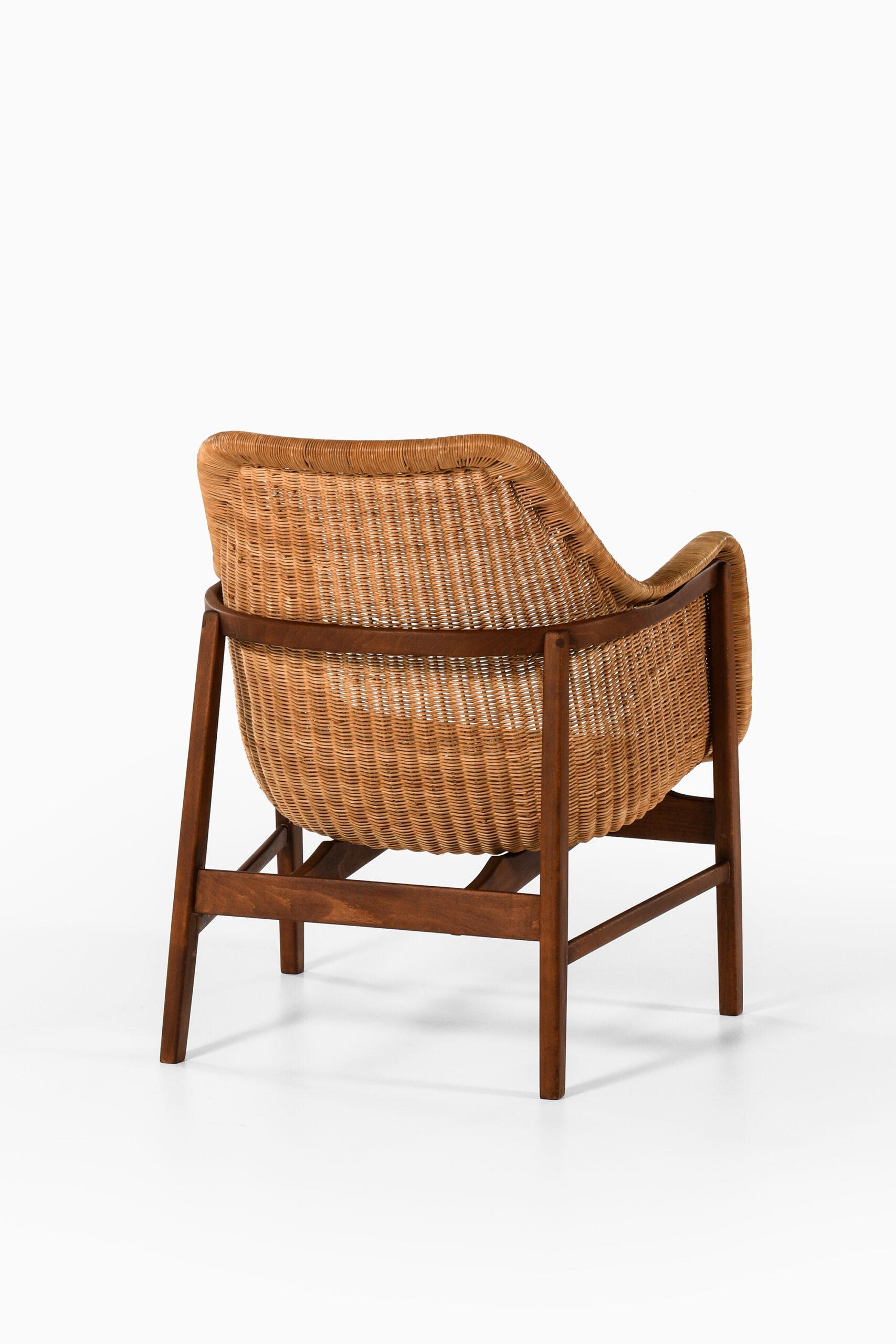 Cane Bertil Fridhagen Easy Chair Produced by Bodafors For Sale