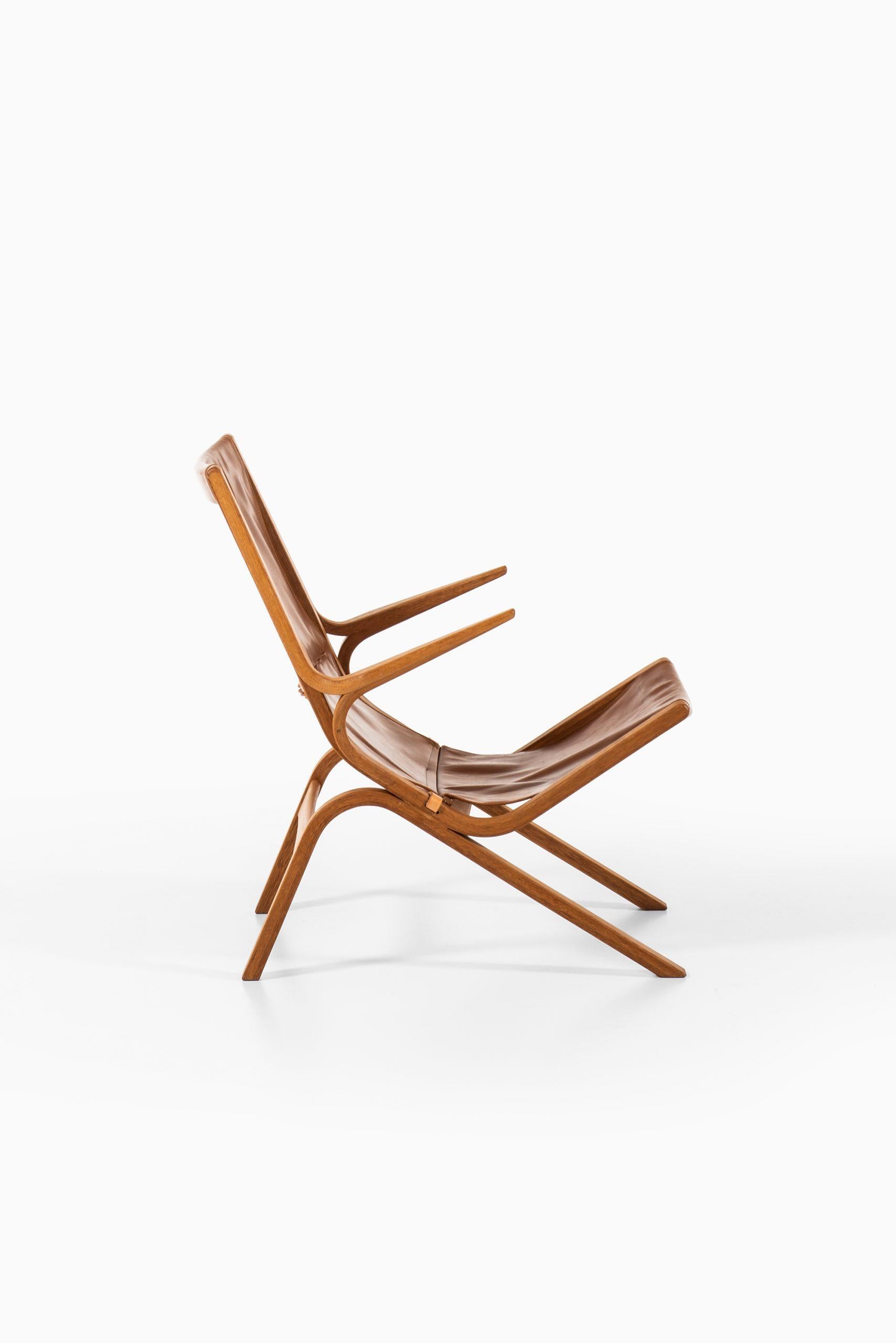 Mid-20th Century Bertil Fridhagen Easy Chair Produced by Bodafors in Sweden