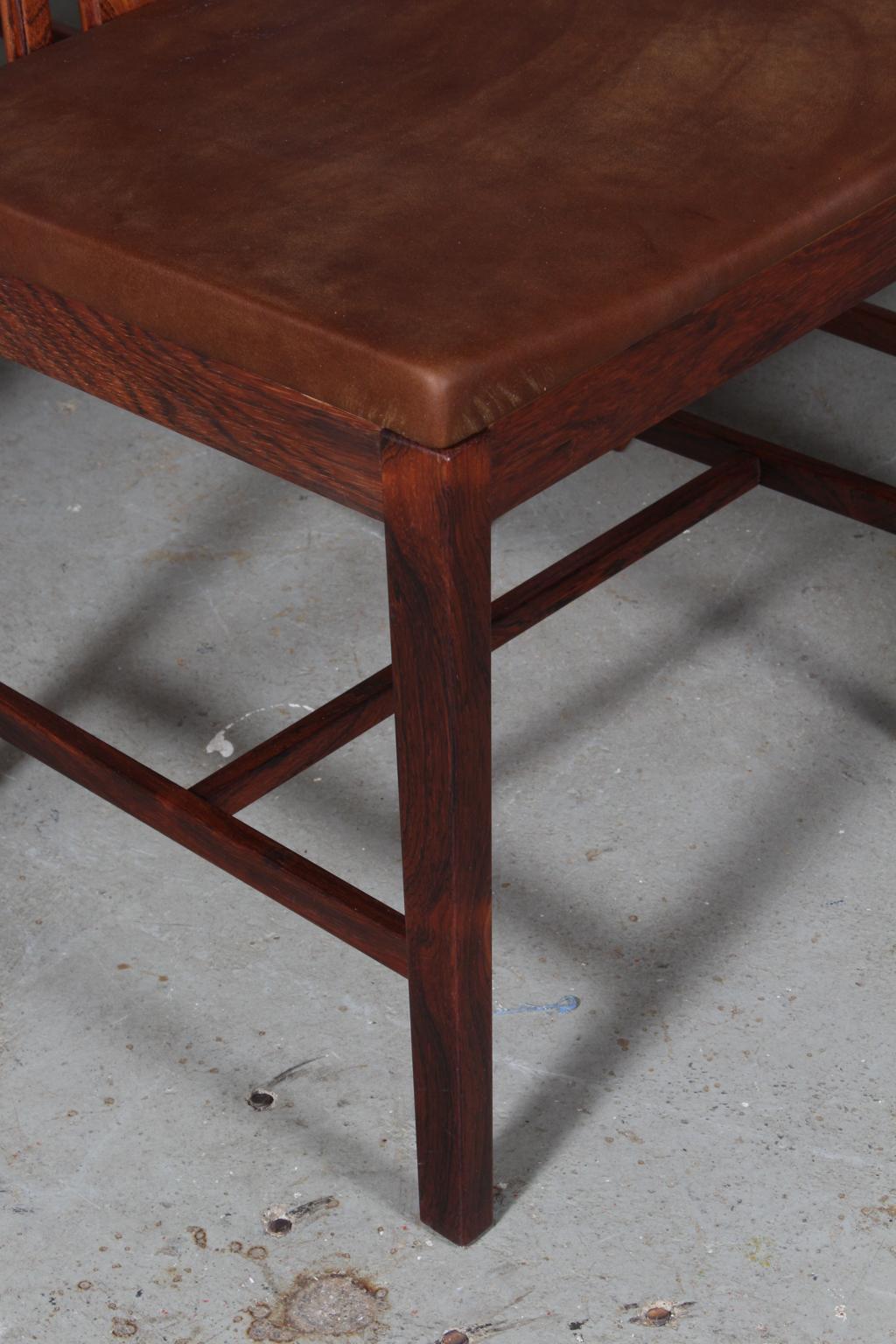 Swedish Bertil Fridhagen Set of Four Dining Chairs Rosewood For Sale