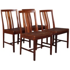 Bertil Fridhagen Set di quattro sedie da pranzo in legno di palissandro