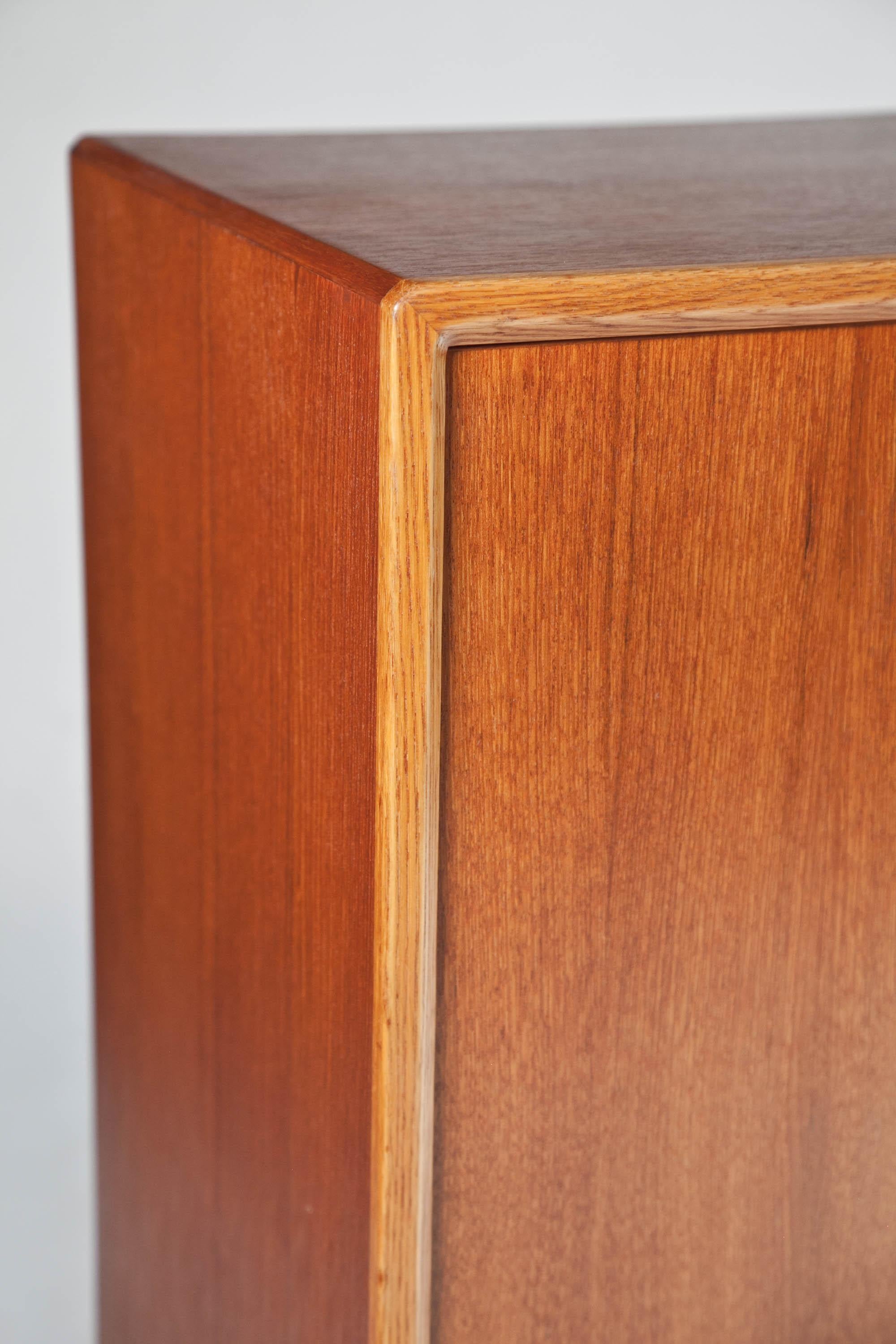 Bertil Fridhagen Teak High Sideboard for Bodafors Sweden, 1950's For Sale 2
