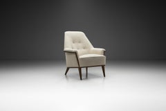 Bertil Fridhagen Upholstered Easy Chair for Bodafors, Sweden 1950s