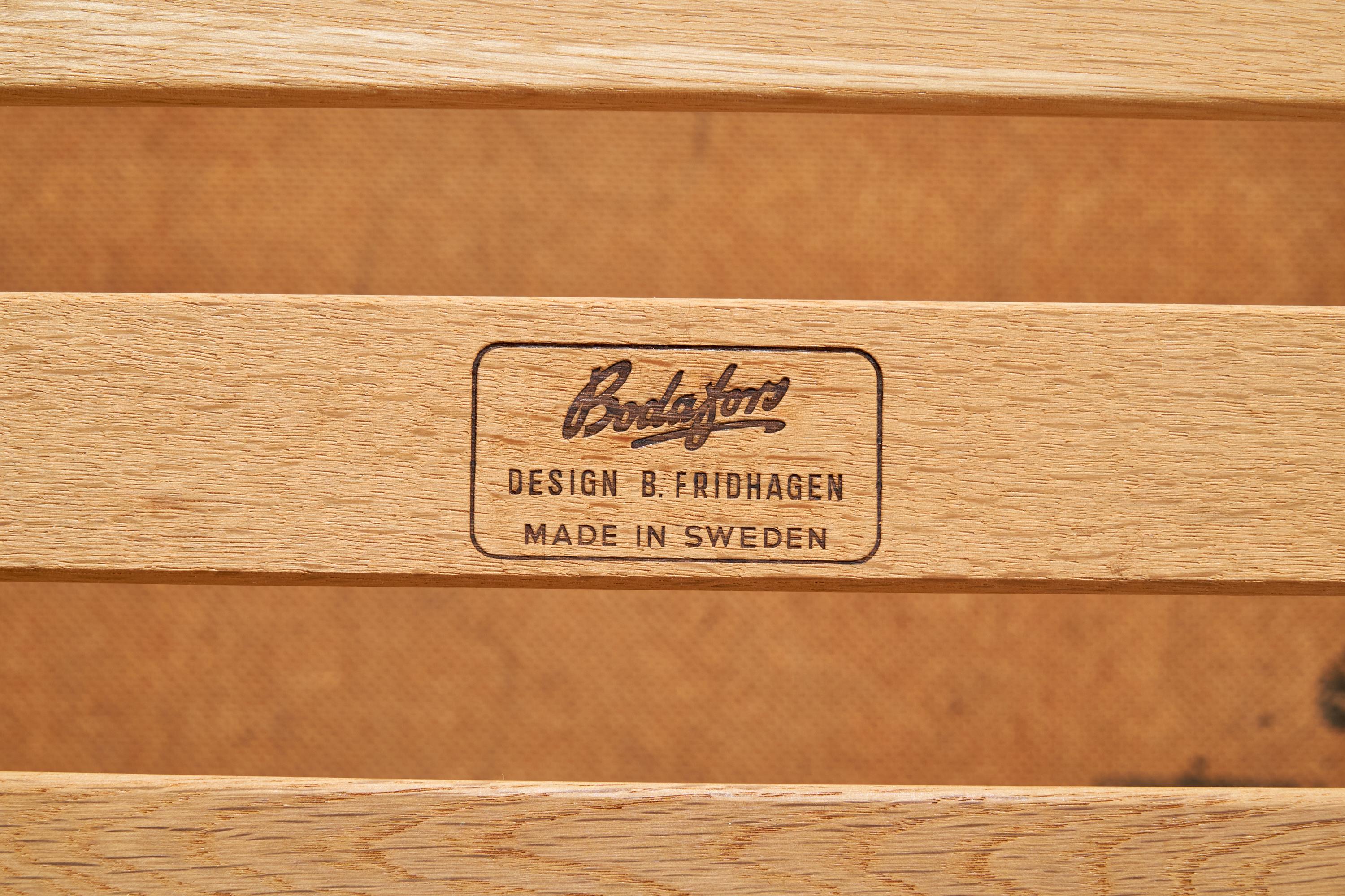 Mid-20th Century Bertil Frihagen, Nightstands, Oak, Sweden, 1960s For Sale