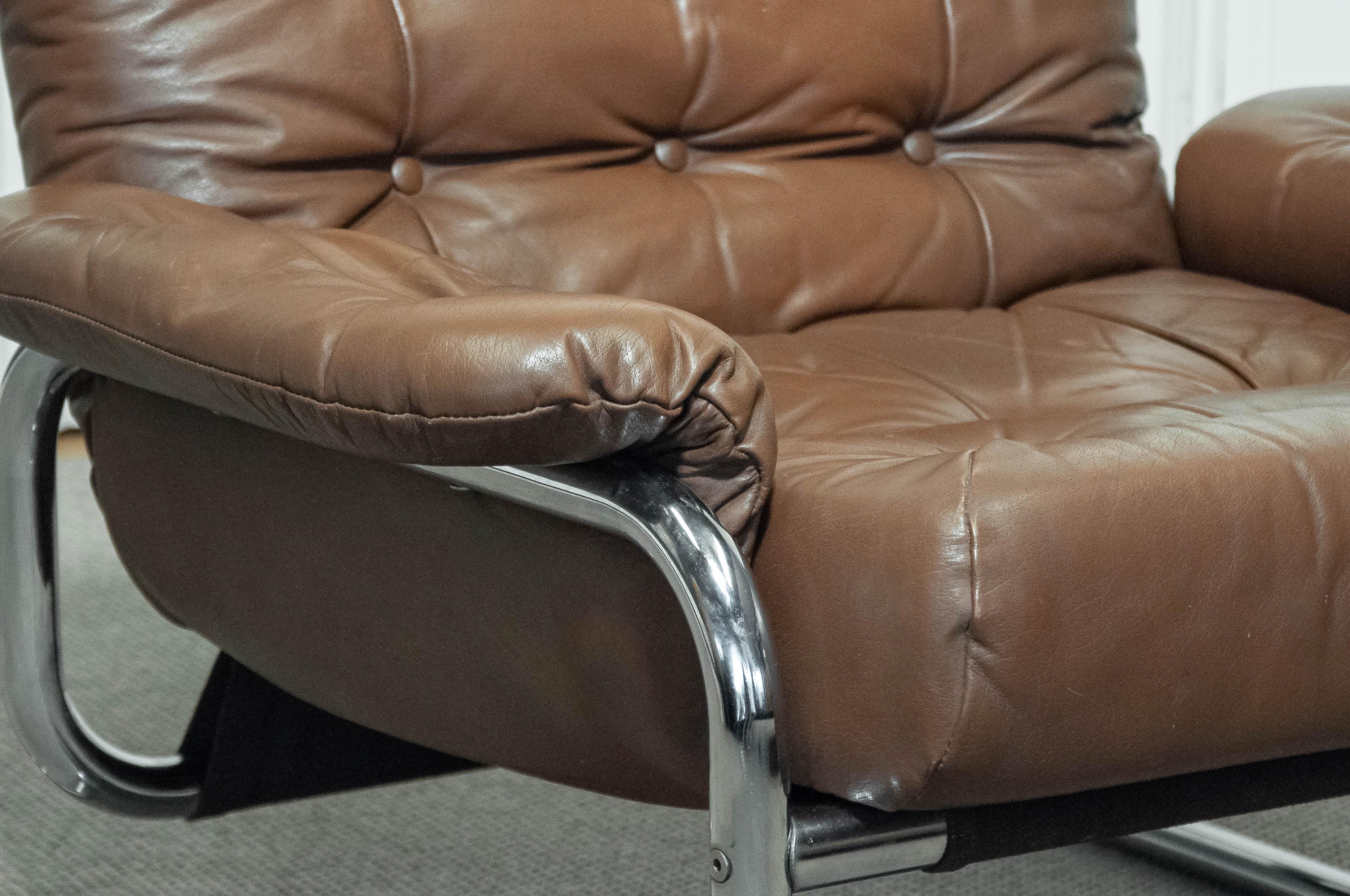 Bertil Haggström “Borkum” Lounge Chair for Svedemöbler, Sweden, 1970s In Good Condition For Sale In Silvolde, Gelderland