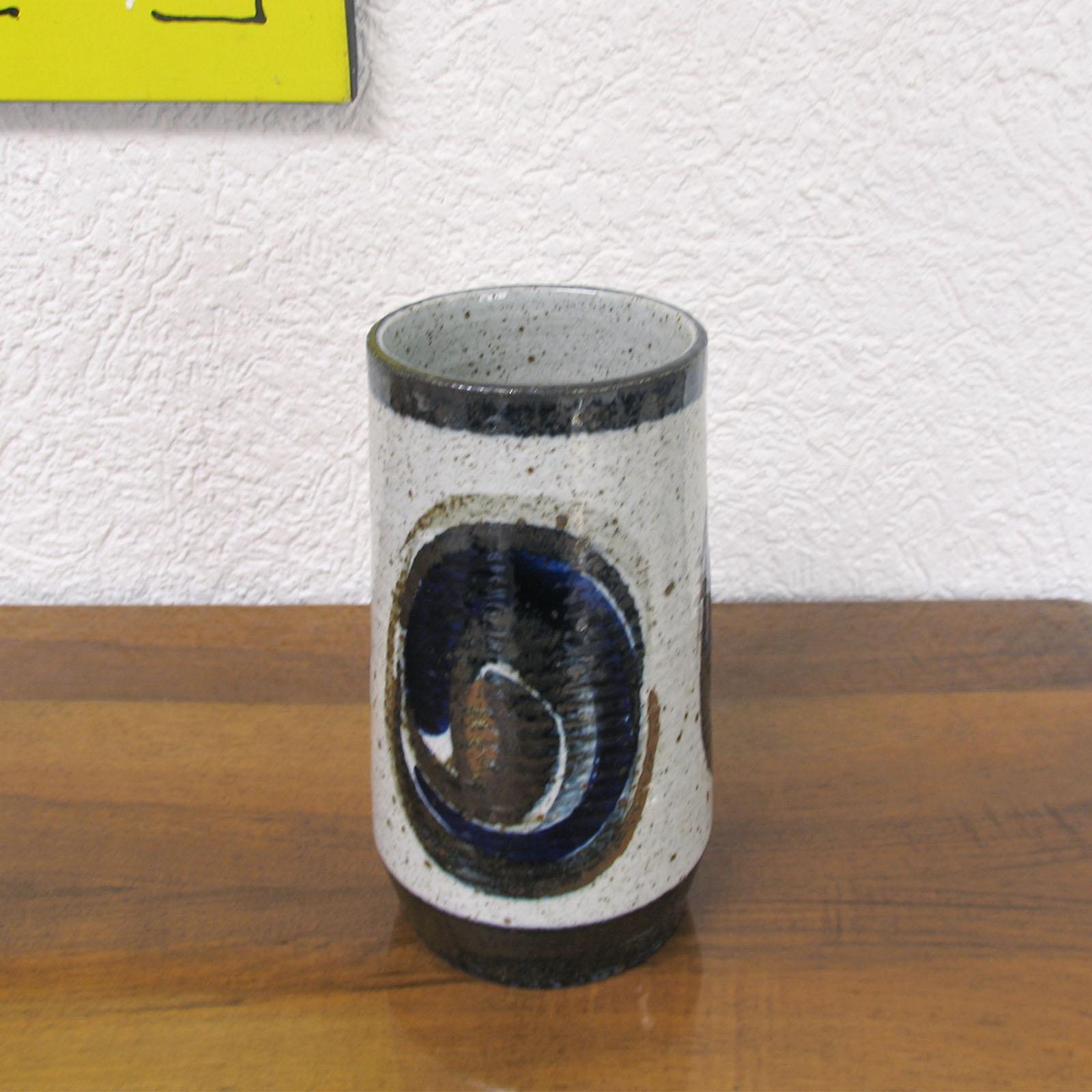 Smaltato Bertil Lundgren per Rörstrand, Vaso in gres smaltato degli anni '60 in vendita