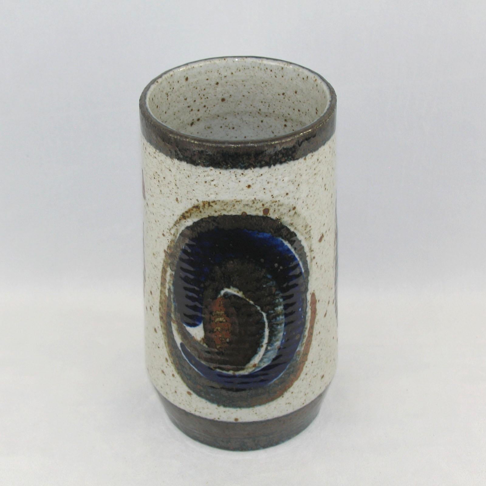 XX secolo Bertil Lundgren per Rörstrand, Vaso in gres smaltato degli anni '60 in vendita