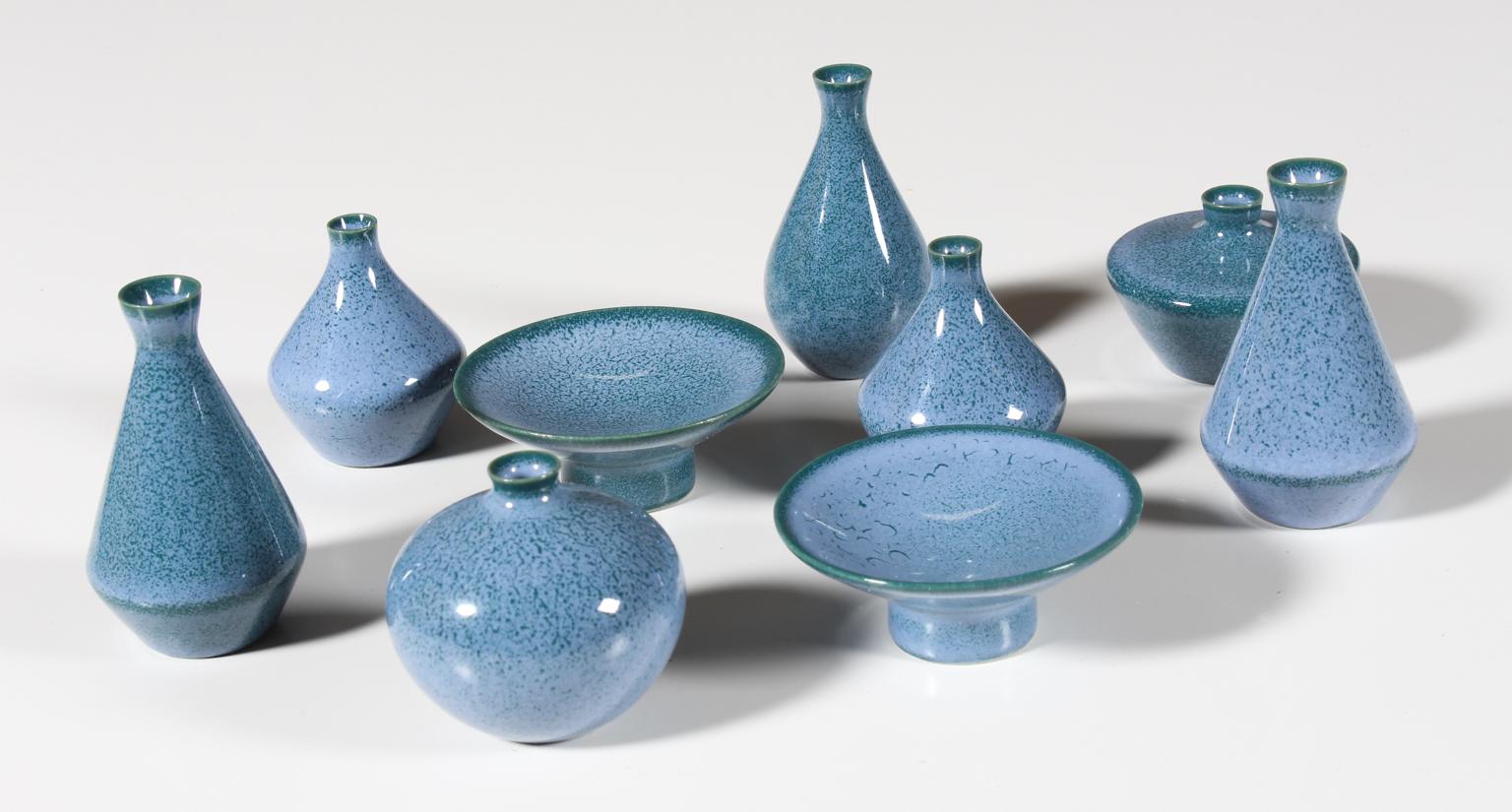 Bertil Lundgren Miniature Vases In Excellent Condition For Sale In Esbjerg, DK
