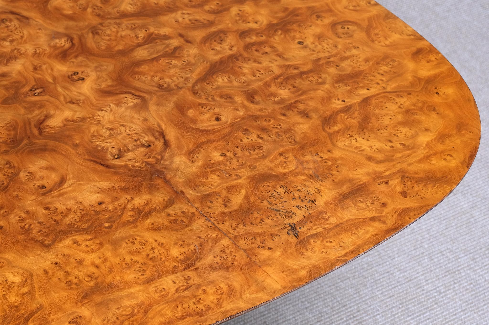Table basse et d'appoint Bertil Söderberg en bois de ronce, Svensk Hemslöjd, Suède, années 1930 en vente 5