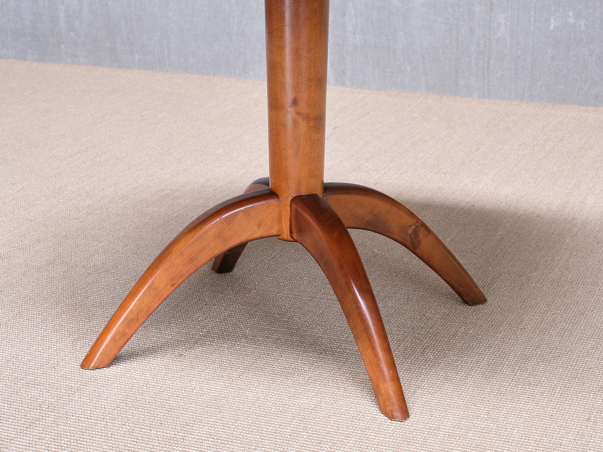 Bouleau Table basse et d'appoint Bertil Söderberg en bois de ronce, Svensk Hemslöjd, Suède, années 1930 en vente