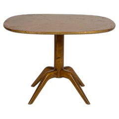 Mesa de centro Bertil Söderberg en madera de olmo, Suecia, años 30