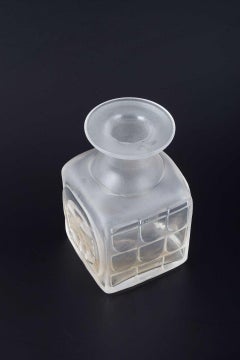 Bertil Vallien, Åfors/Kosta Boda, Sweden. Square vase in frosted glass.