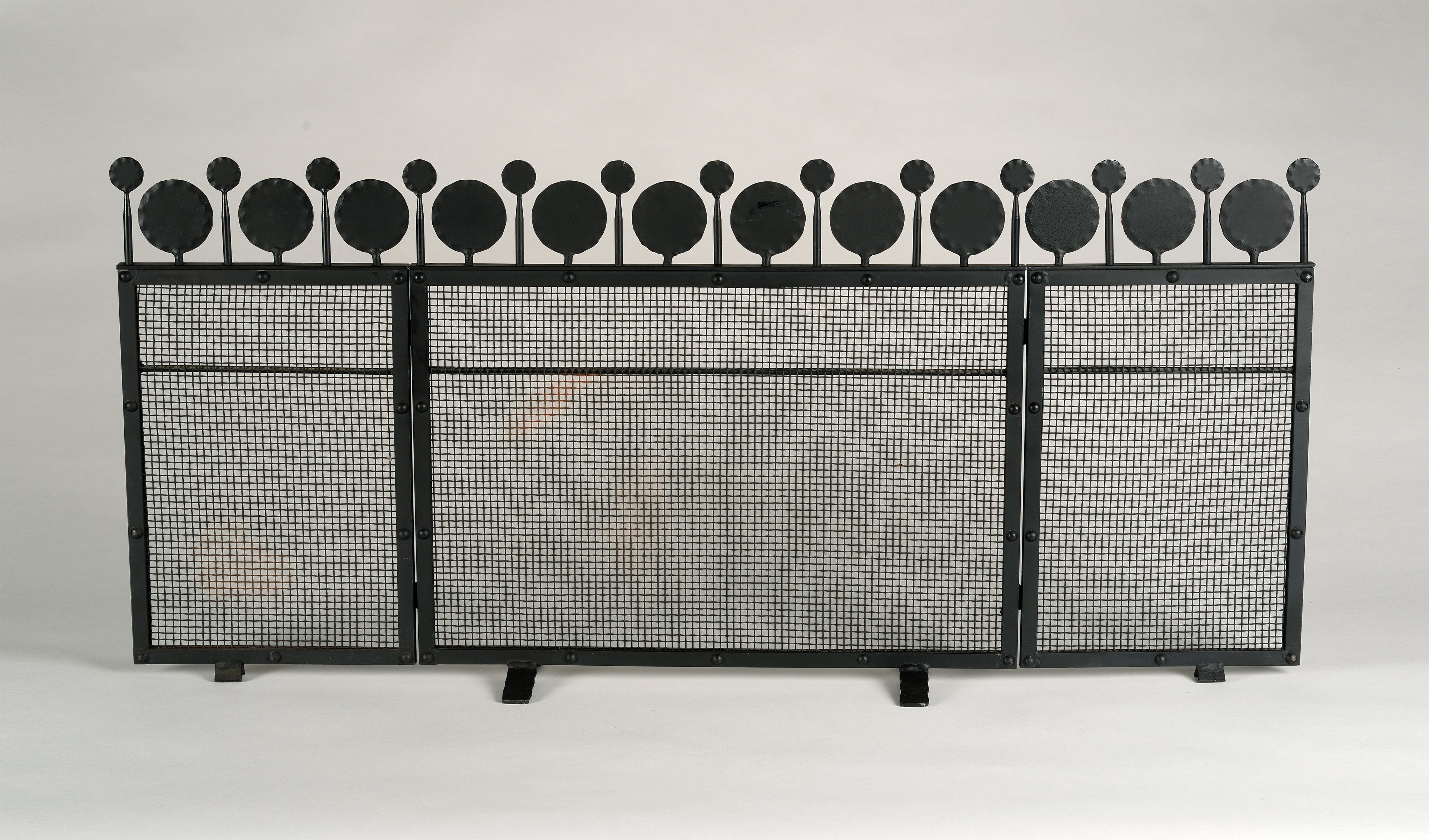 Swedish Bertil Vallien fire guard, produced by Boda, Sweden, 1970s For Sale