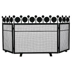 Bertil Vallien Fireplace Screen Fireguard Wrought Iron Forged Mid Century 1960s