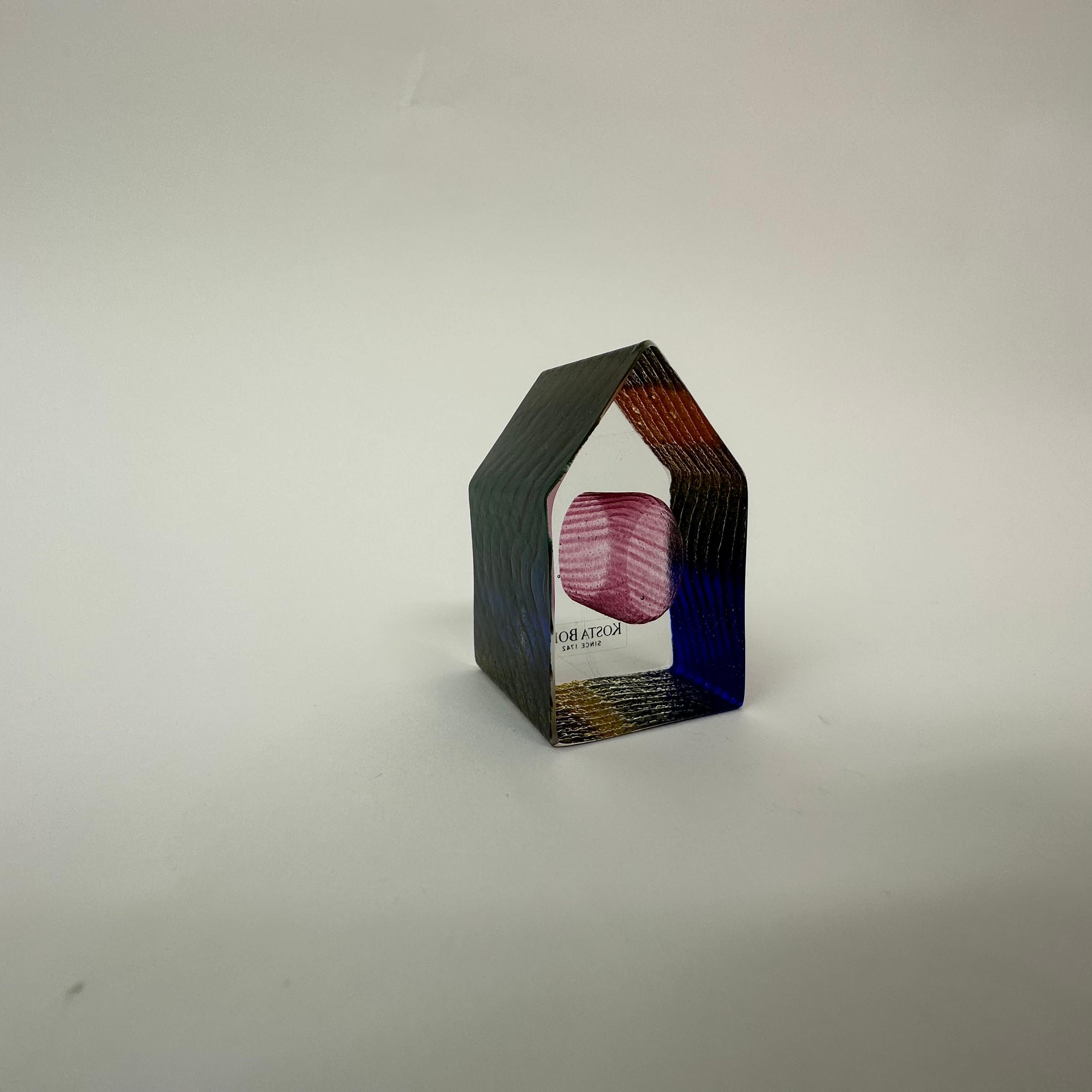 Bertil Vallien fo Kosta Boda Sweden miniature sculpture House ”Country Living”  For Sale 3