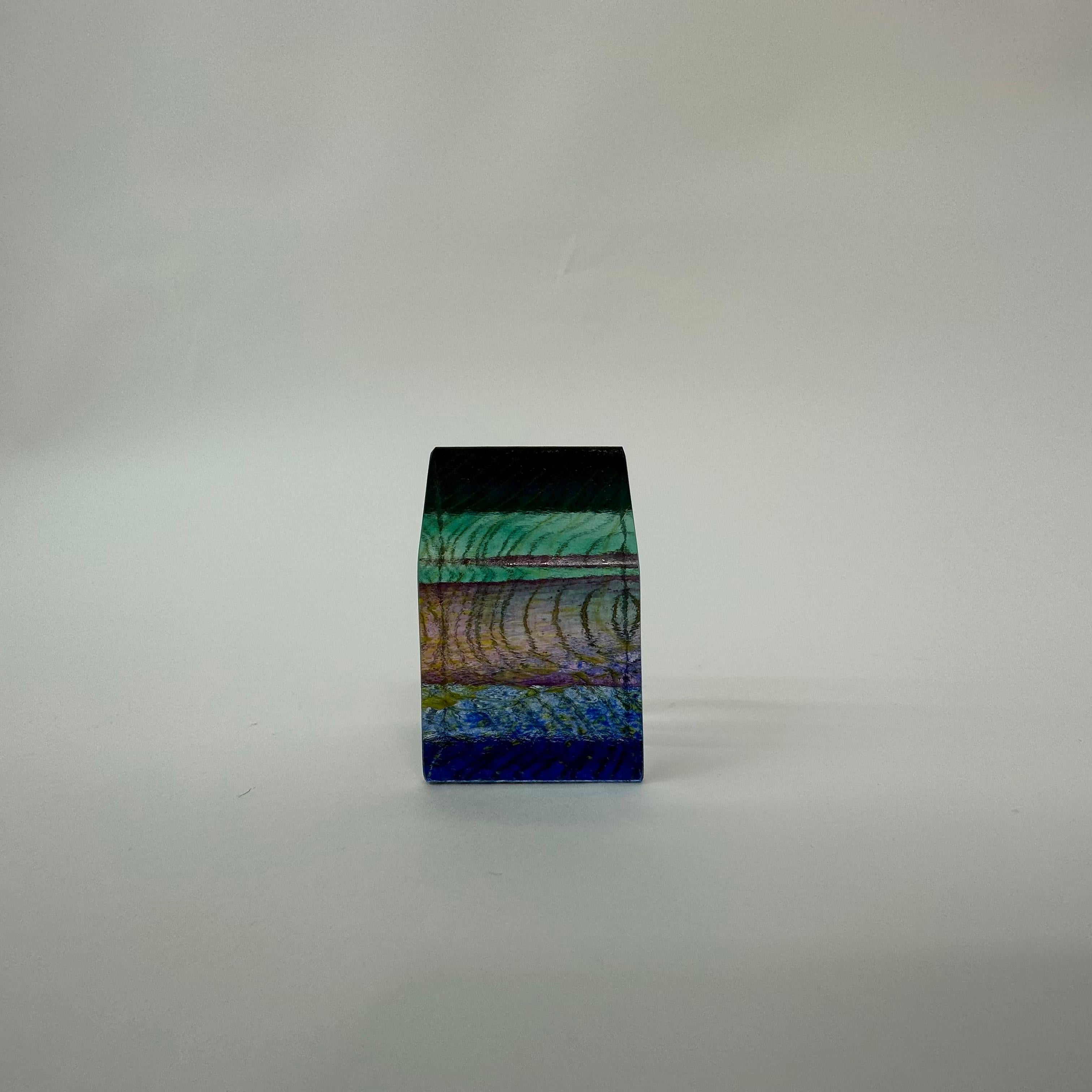 Bertil Vallien fo Kosta Boda Sweden miniature sculpture House ”Country Living” 9