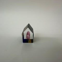 Bertil Vallien fo Kosta Boda Sweden miniature sculpture House ”Country Living”