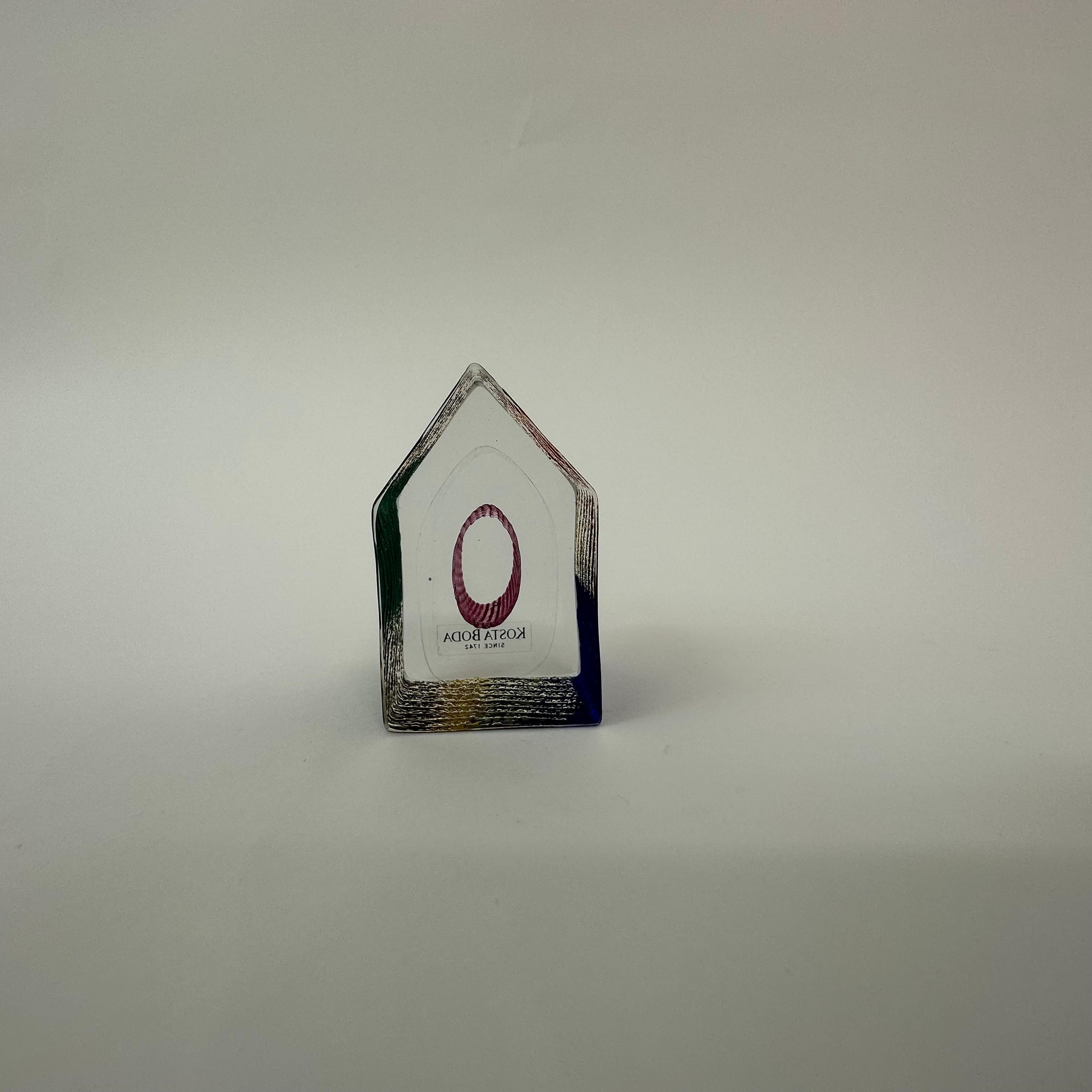 Bertil Vallien fo Kosta Boda Sweden miniature sculpture House ”Country Living”  For Sale 1