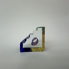 Bertil Vallien fo Kosta Boda Sweden miniature sculpture Stair ”Entrance” 1993