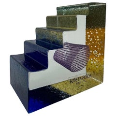 Bertil Vallien fo Kosta Boda Svezia scultura in miniatura Scala "Ingresso" 1993