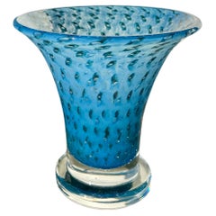 Bertil Vallien for Kosta Boda Blue Peacock Cirrus Vase, 1960s