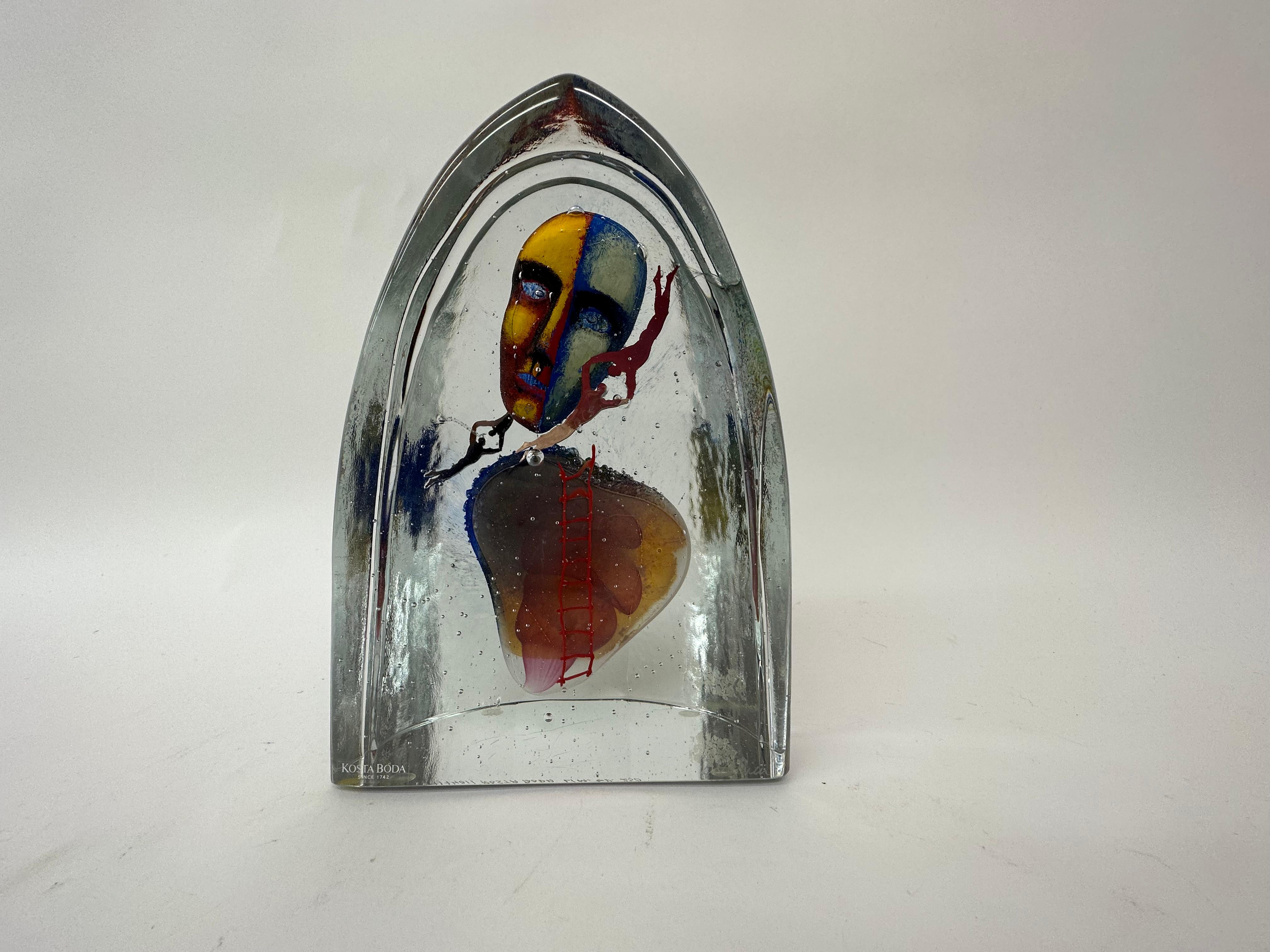 Scandinavian Modern Bertil Vallien for Kosta Boda Glas ‘Together’ Sculpture Limited edition For Sale