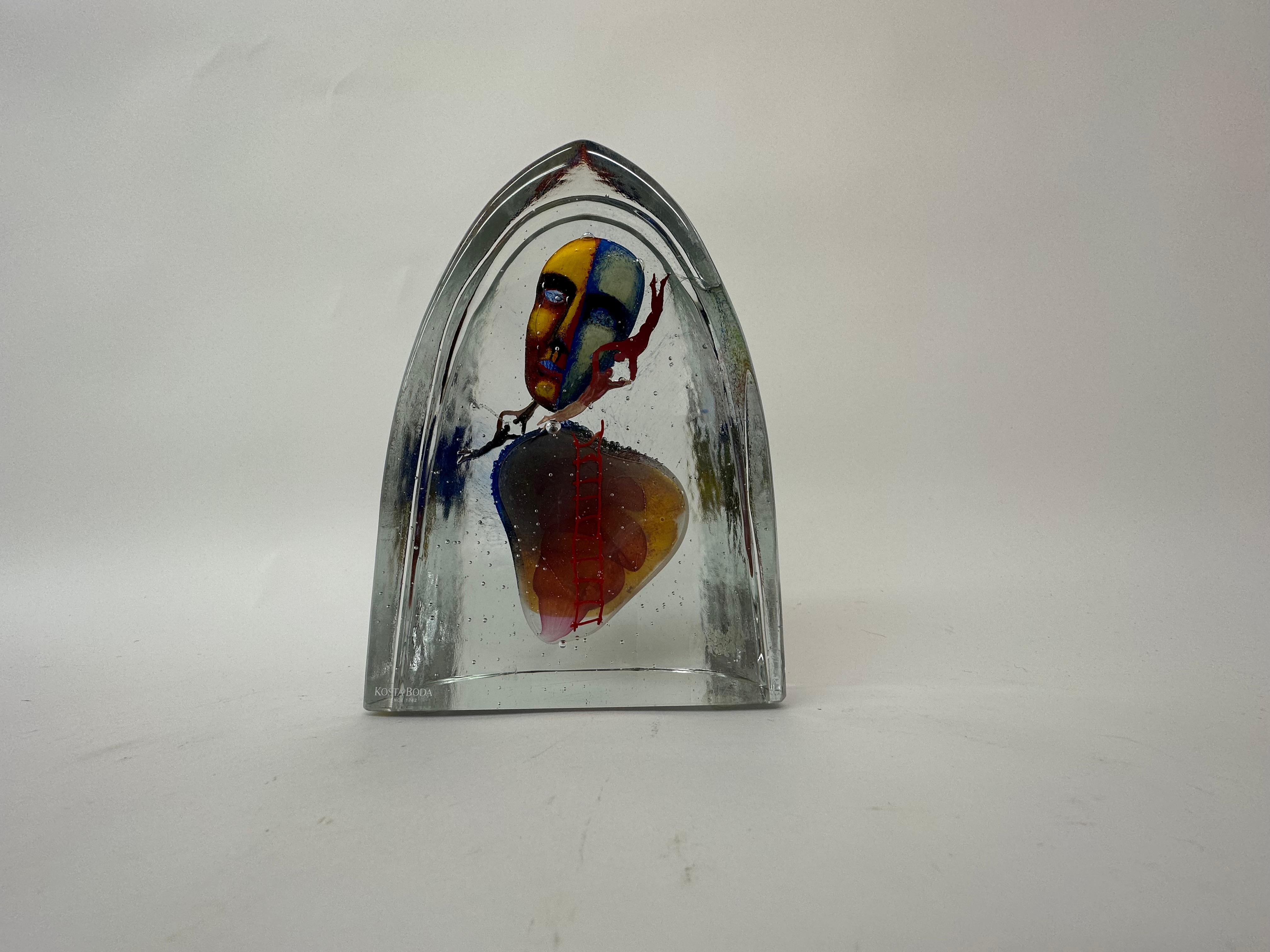Swedish Bertil Vallien for Kosta Boda Glas ‘Together’ Sculpture Limited edition For Sale