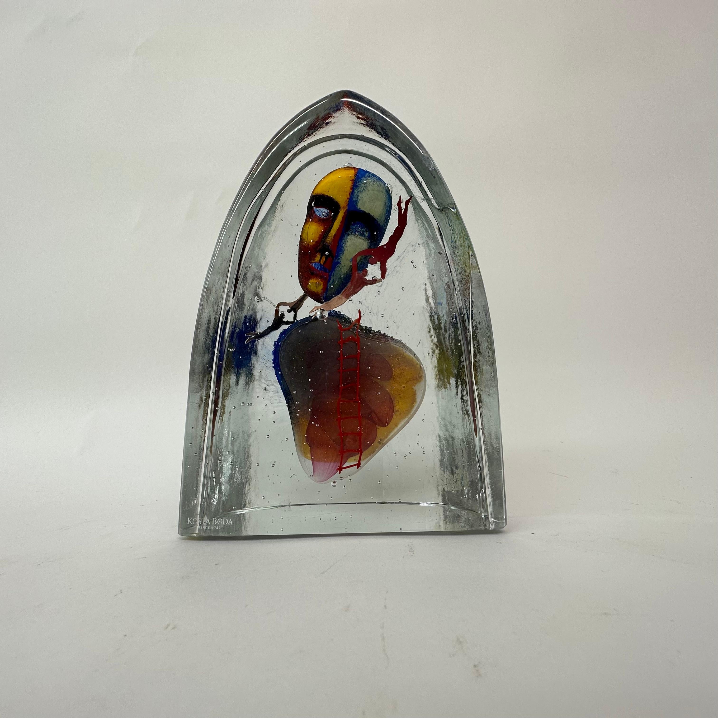 Bertil Vallien for Kosta Boda Glas ‘Together’ Sculpture Limited edition In Excellent Condition For Sale In Delft, NL