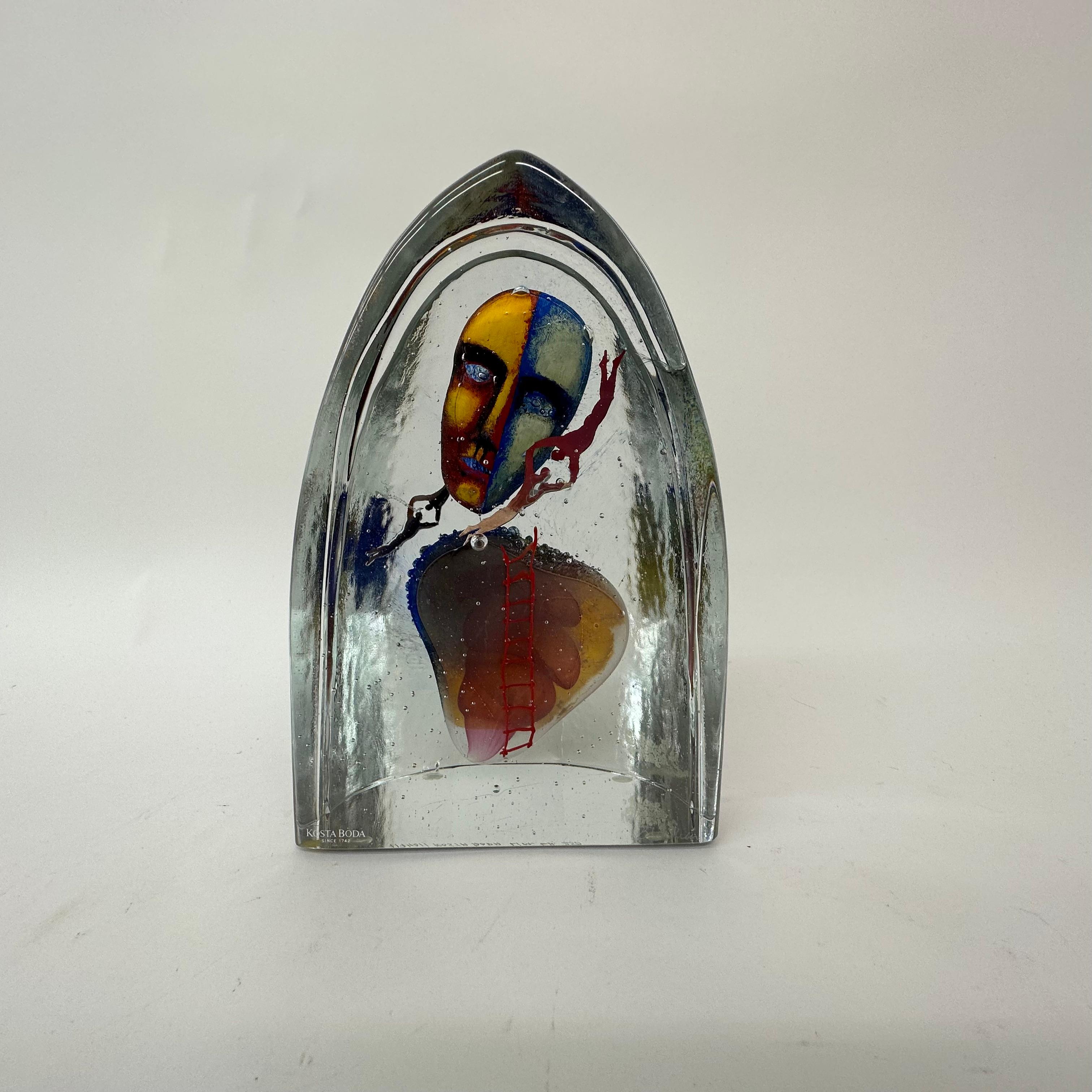 Late 20th Century Bertil Vallien for Kosta Boda Glas ‘Together’ Sculpture Limited edition For Sale