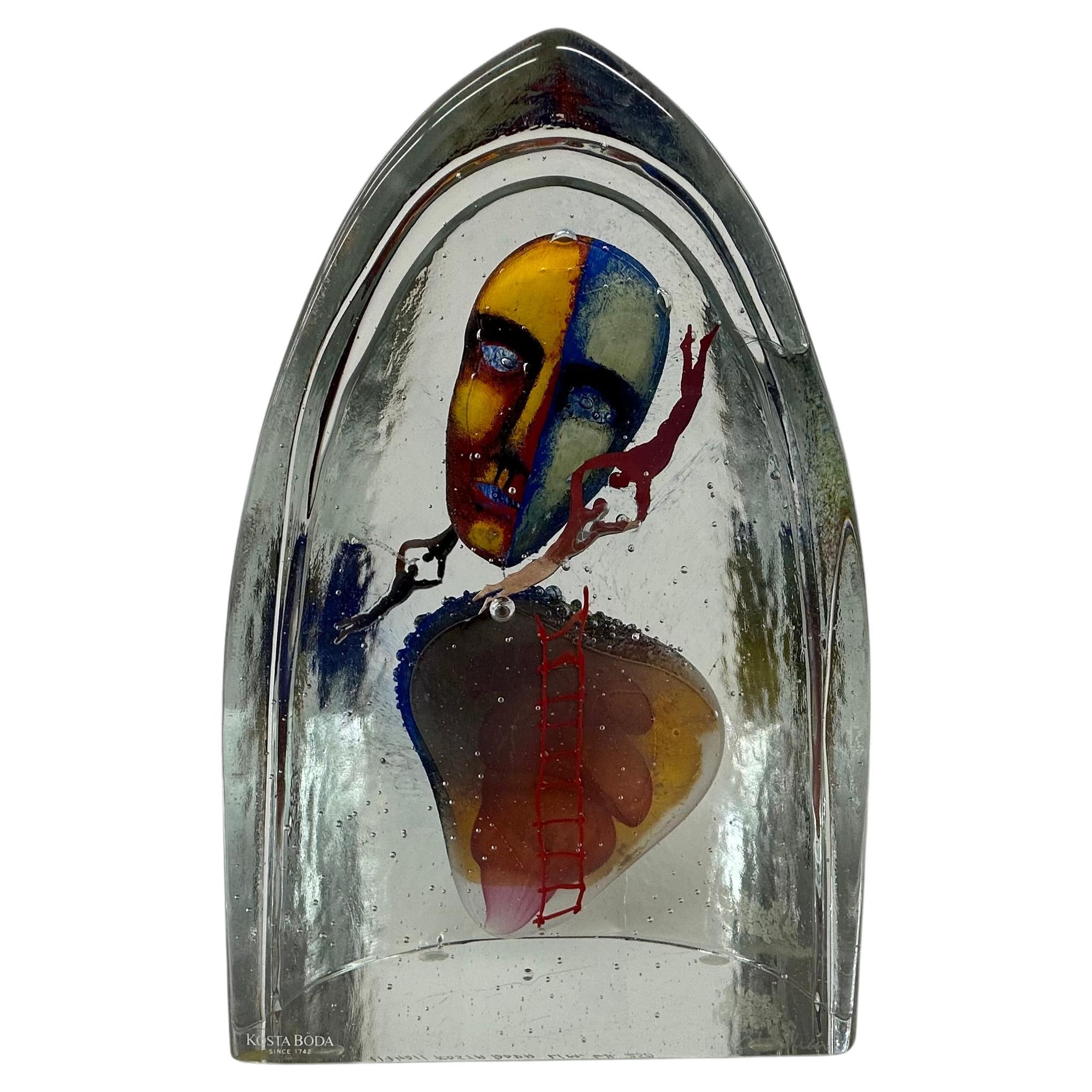Bertil Vallien für Kosta Boda Glas 'Together' Skulptur Limitierte Auflage