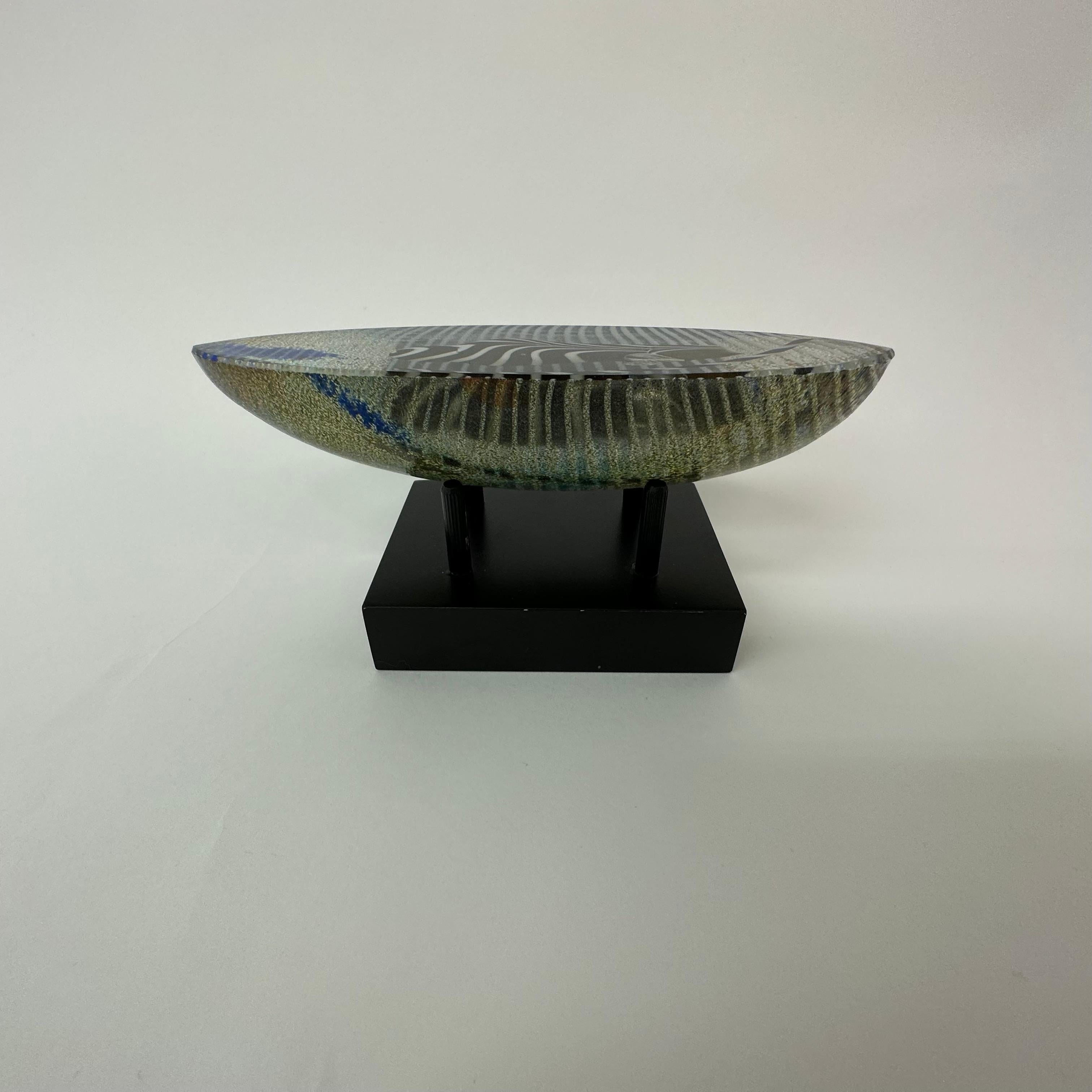 Bertil Vallien for Kosta Boda glass boat sculpture Limited edition Voyage For Sale 5