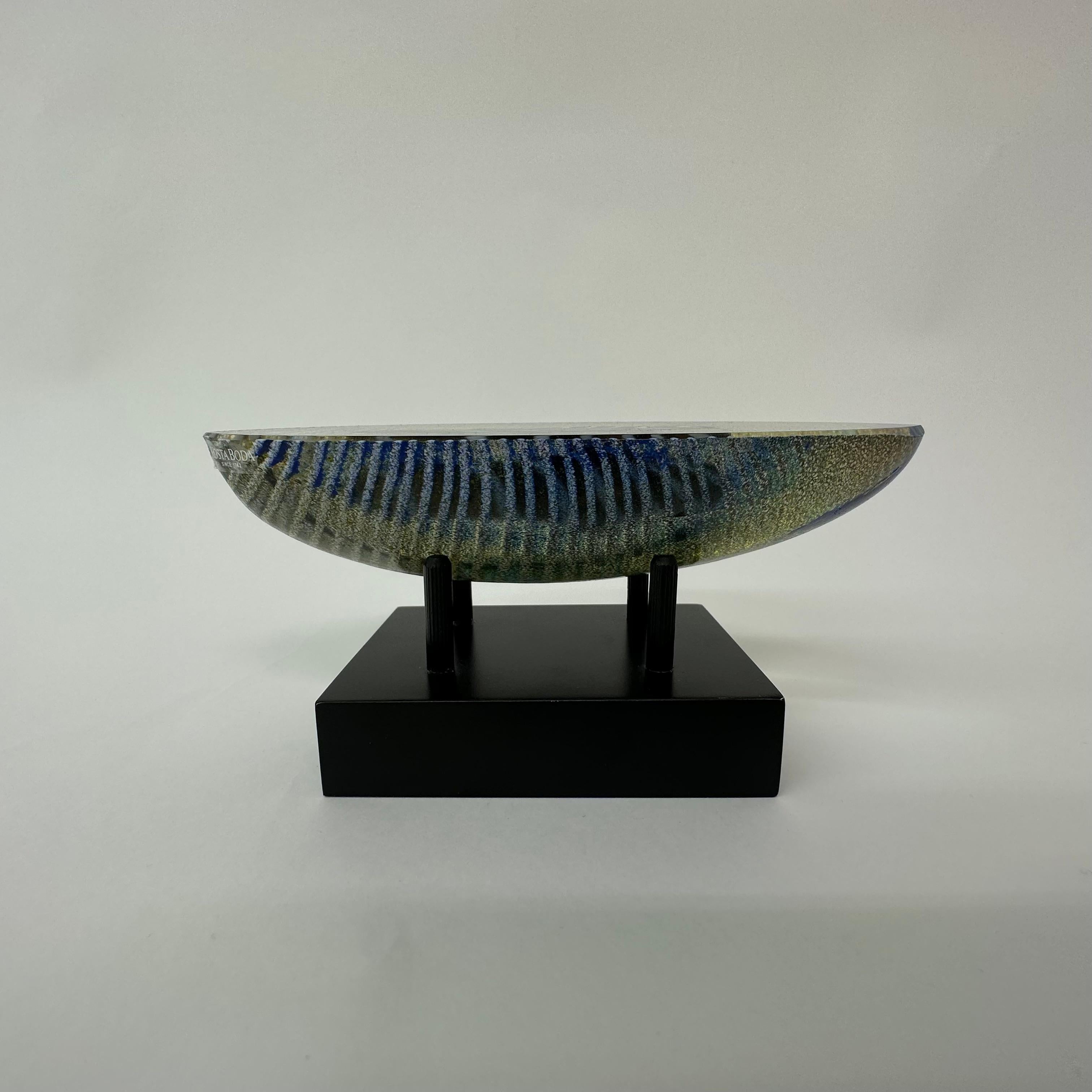 Bertil Vallien for Kosta Boda glass boat sculpture Limited edition Voyage For Sale 12