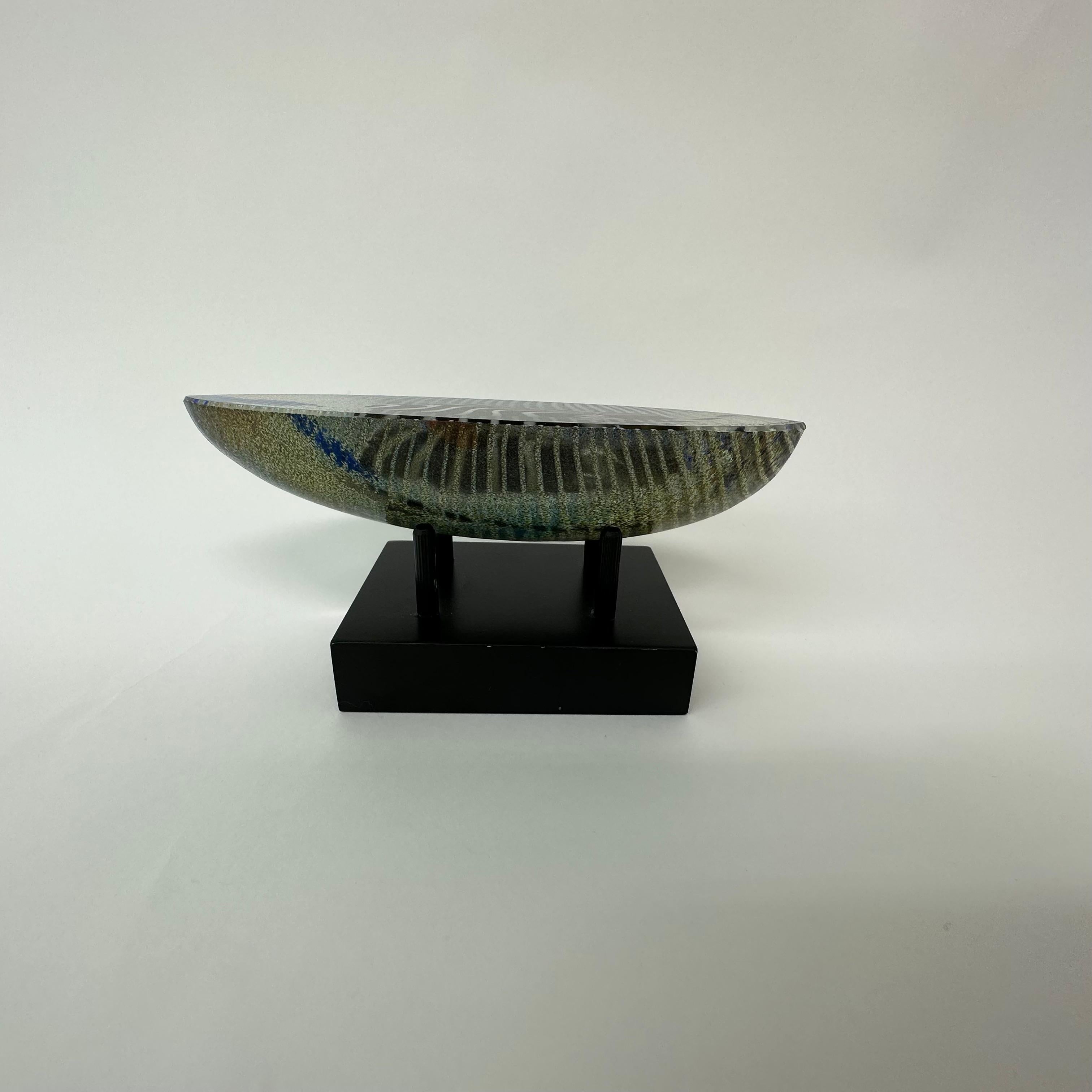 Bertil Vallien for Kosta Boda glass boat sculpture Limited edition Voyage For Sale 1