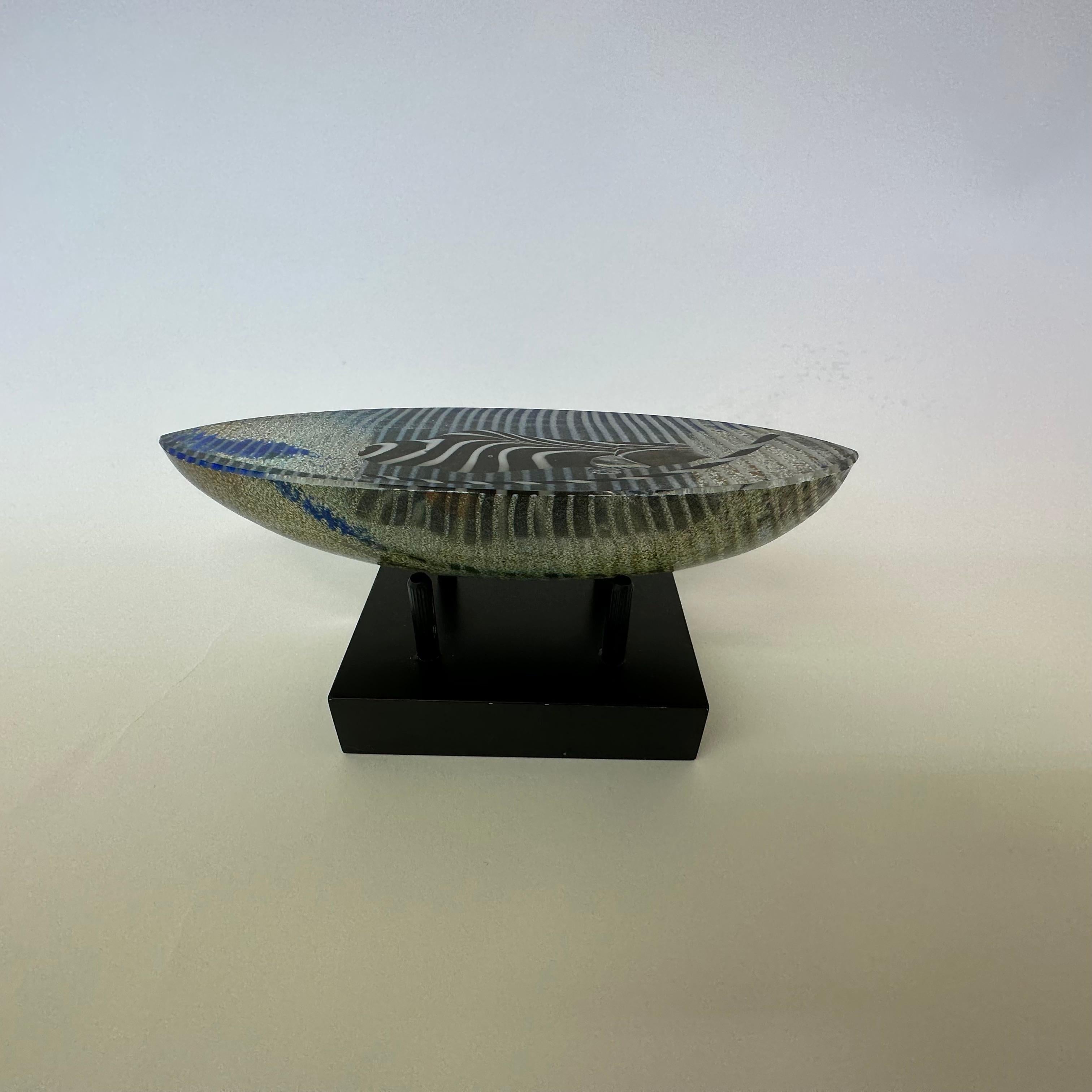Bertil Vallien for Kosta Boda glass boat sculpture Limited edition Voyage For Sale 3