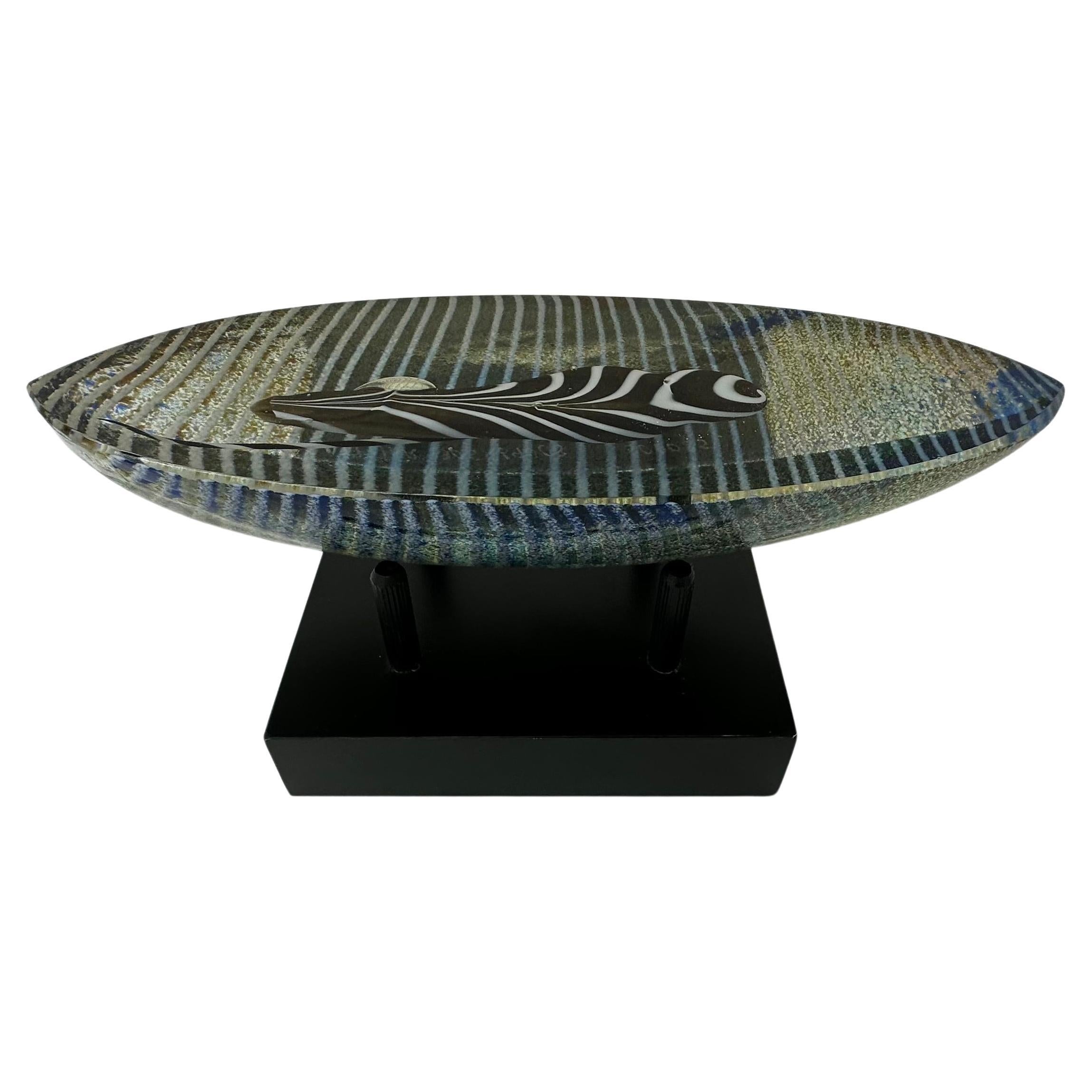 Bertil Vallien for Kosta Boda glass boat sculpture Limited edition Voyage