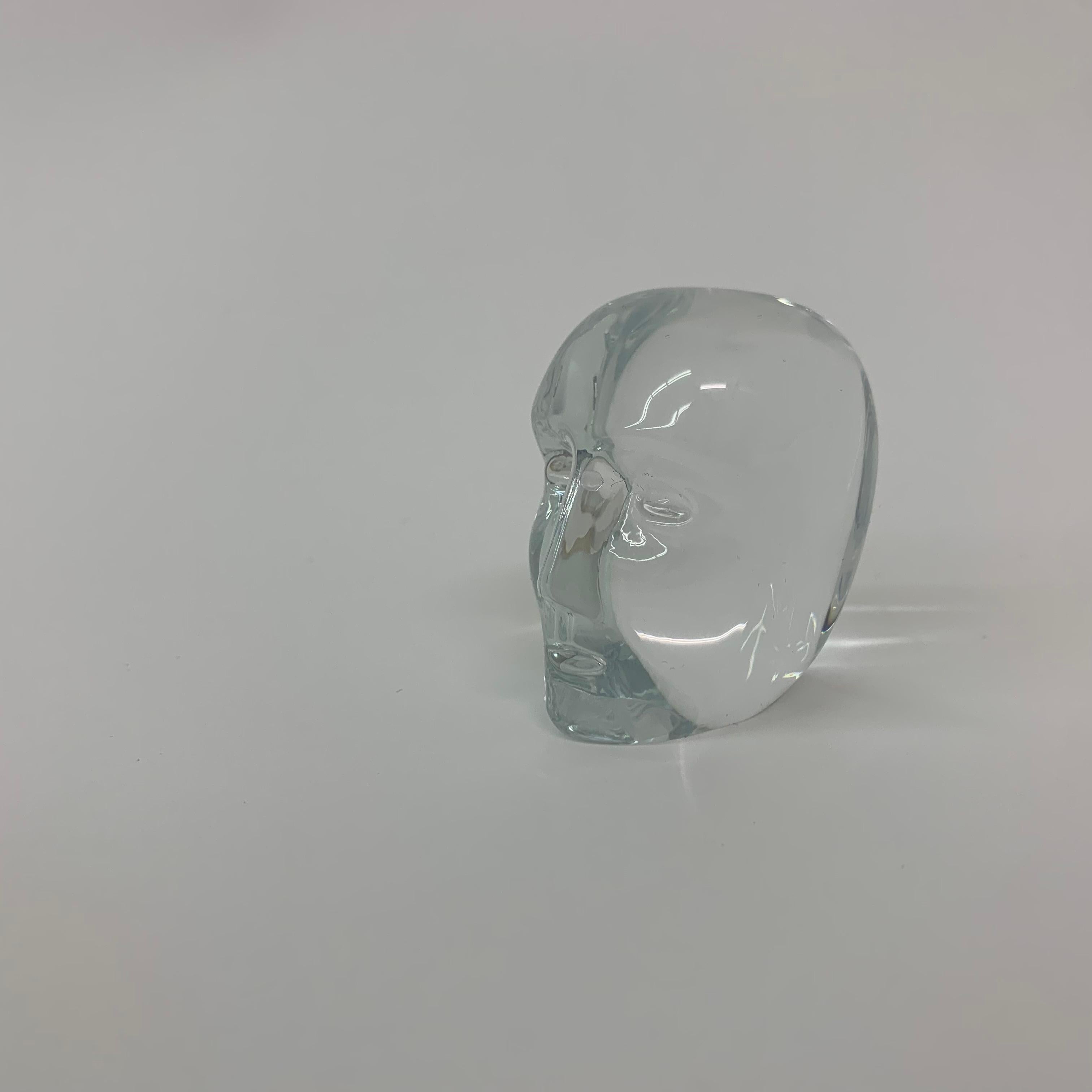 Bertil Vallien for Kosta Boda Glass Head For Sale 4