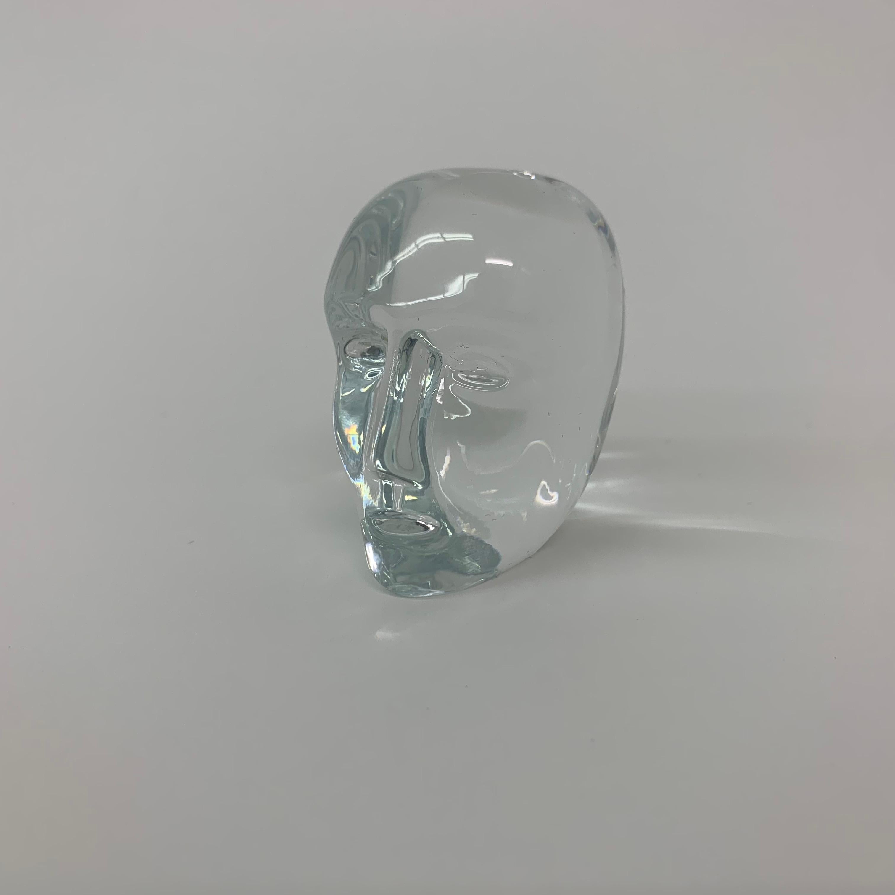 Bertil Vallien for Kosta Boda Glass Head For Sale 5