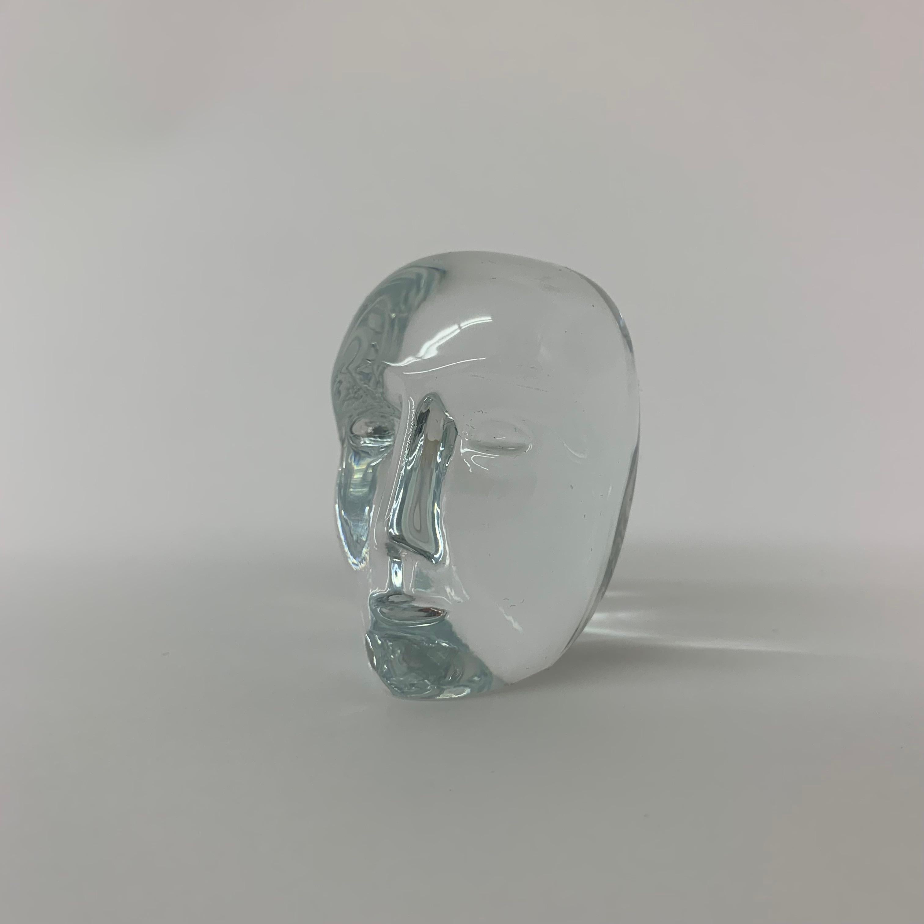 Bertil Vallien for Kosta Boda Glass Head For Sale 6