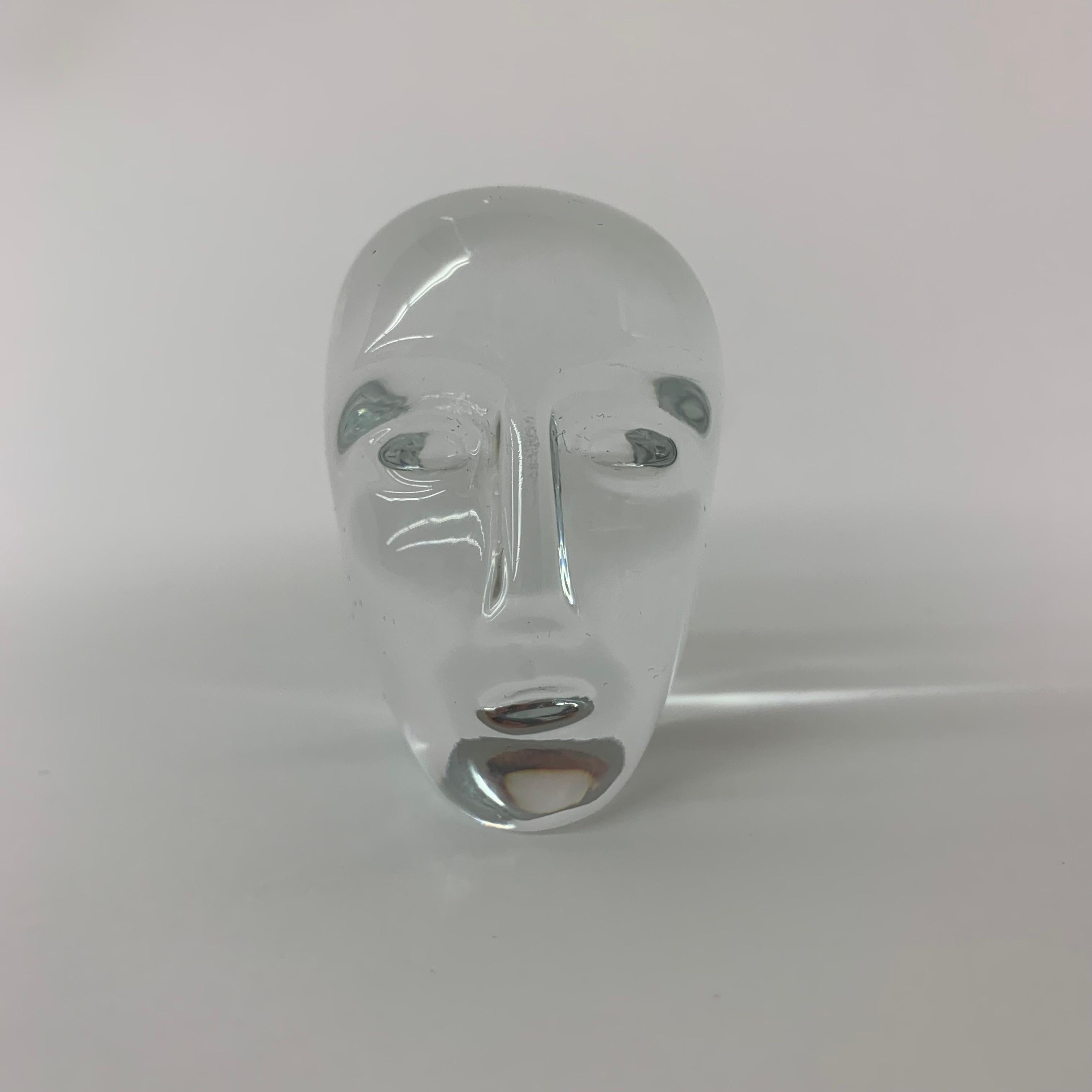 Bertil Vallien for Kosta Boda Glass Head For Sale 7