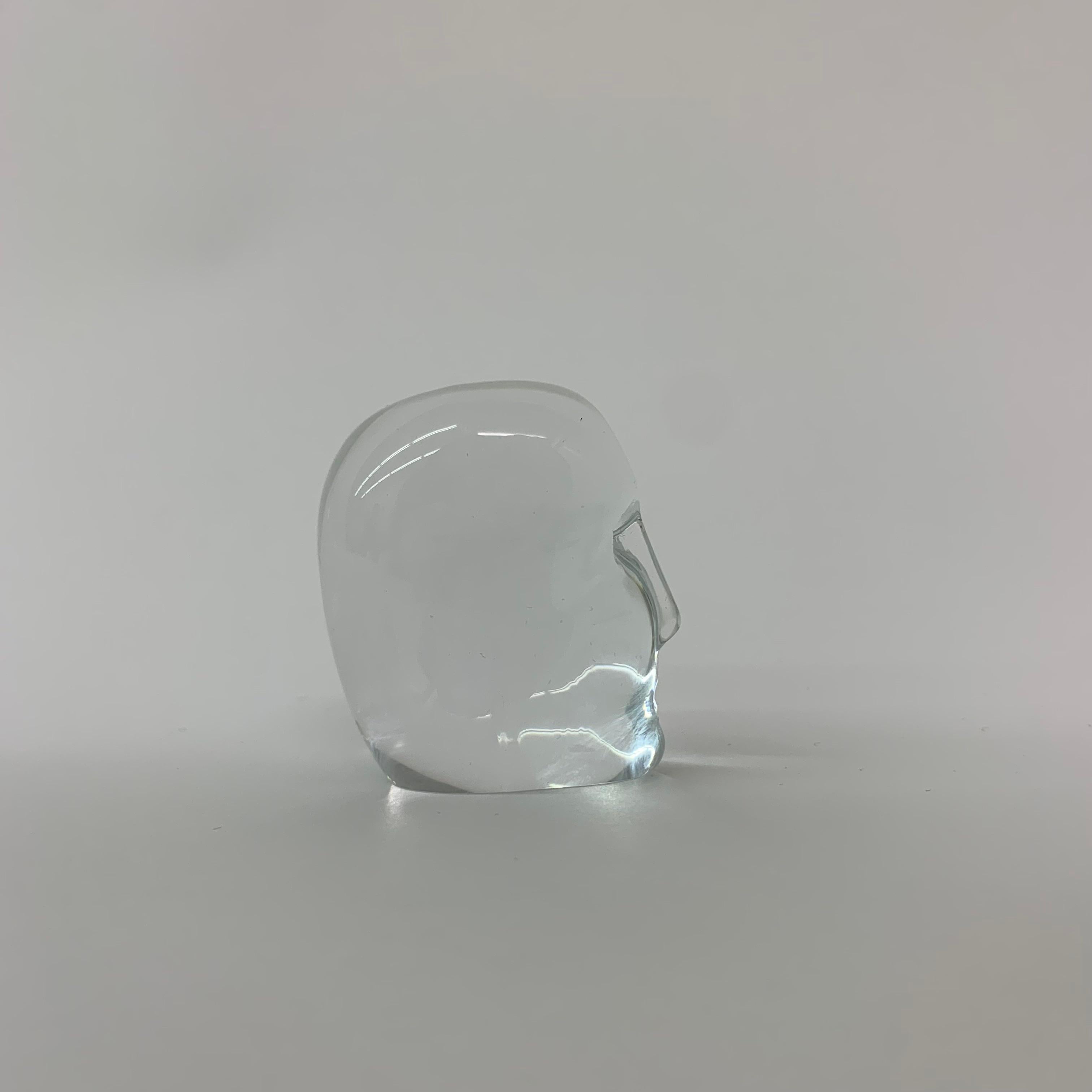 Art Glass Bertil Vallien for Kosta Boda Glass Head For Sale