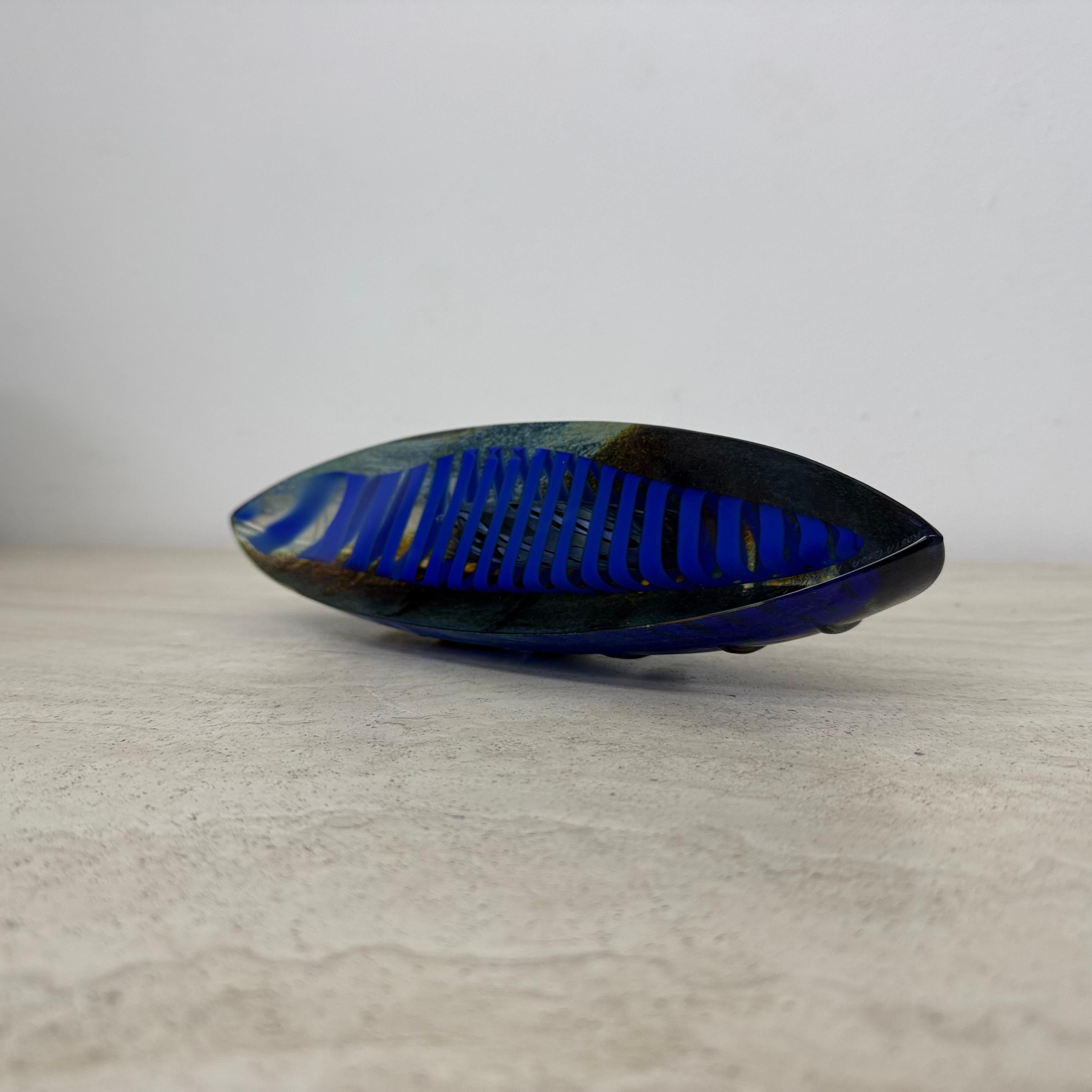 Bertil Vallien for Kosta Boda Large glass boat sculpture Limited edition 300 For Sale 9
