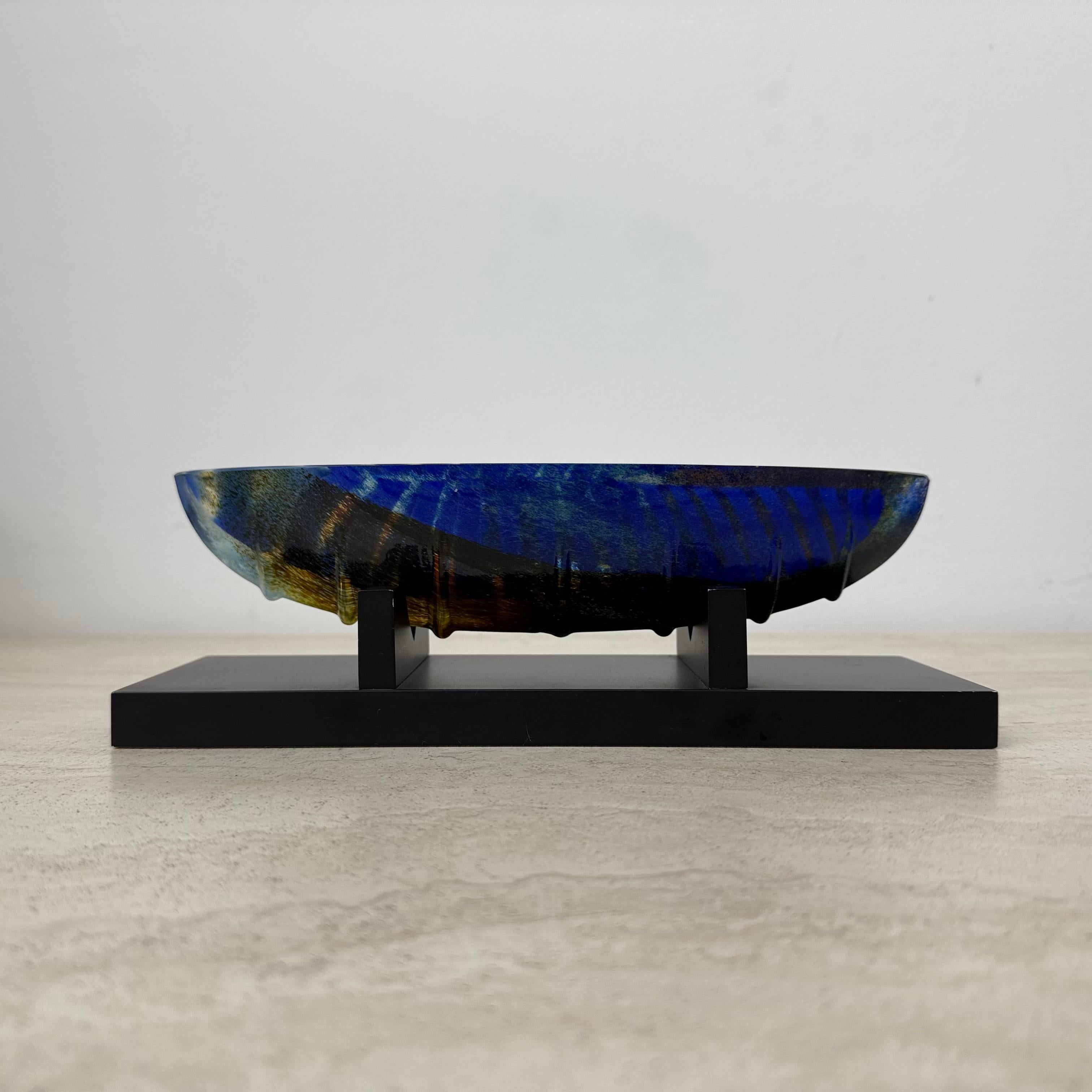 Bertil Vallien for Kosta Boda Large glass boat sculpture Limited edition 300 In Good Condition For Sale In Delft, NL