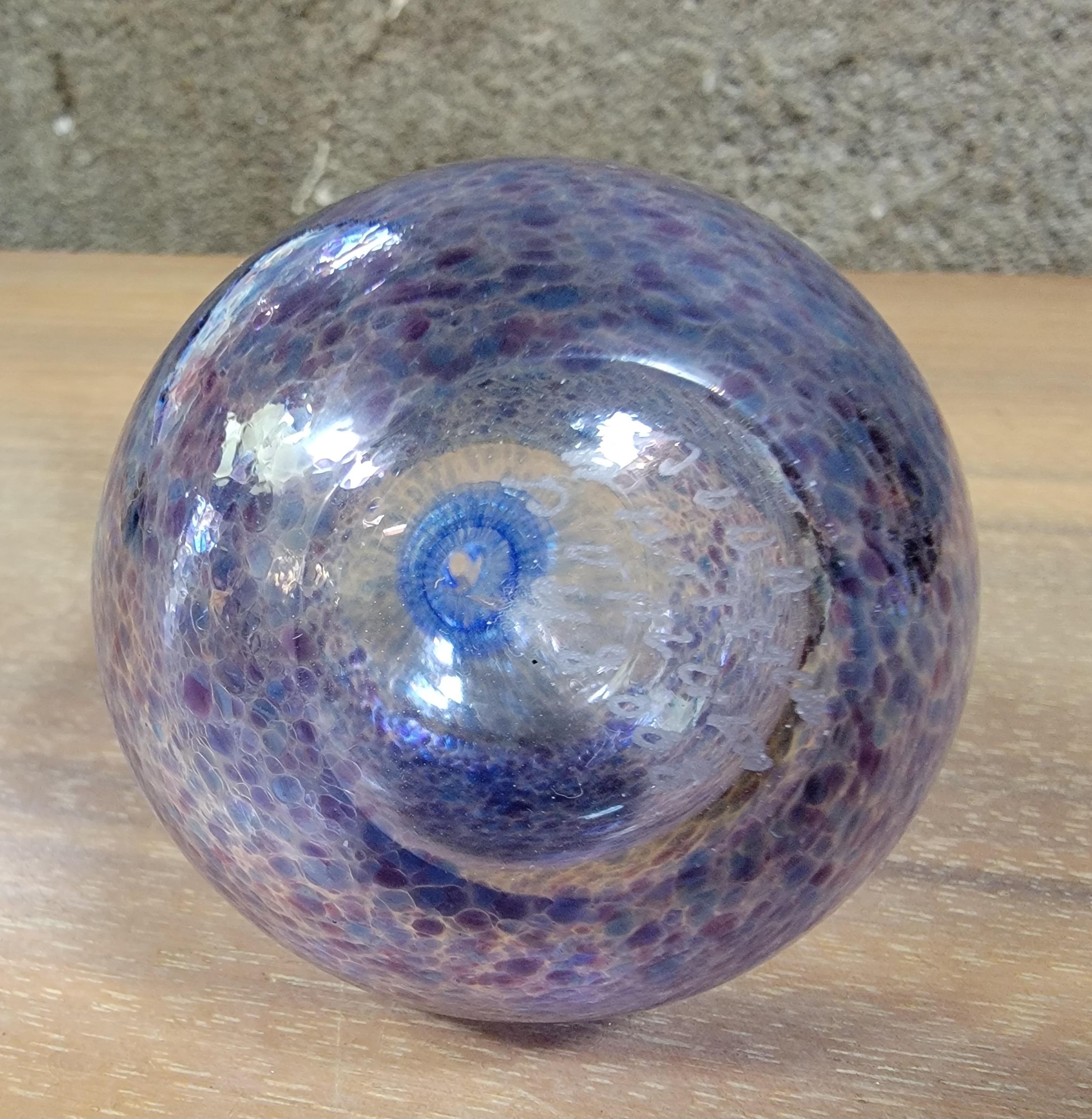 Bertil Vallien for Kosta Boda Mini Blown Art Glass Vases (2) In Good Condition For Sale In Fulton, CA