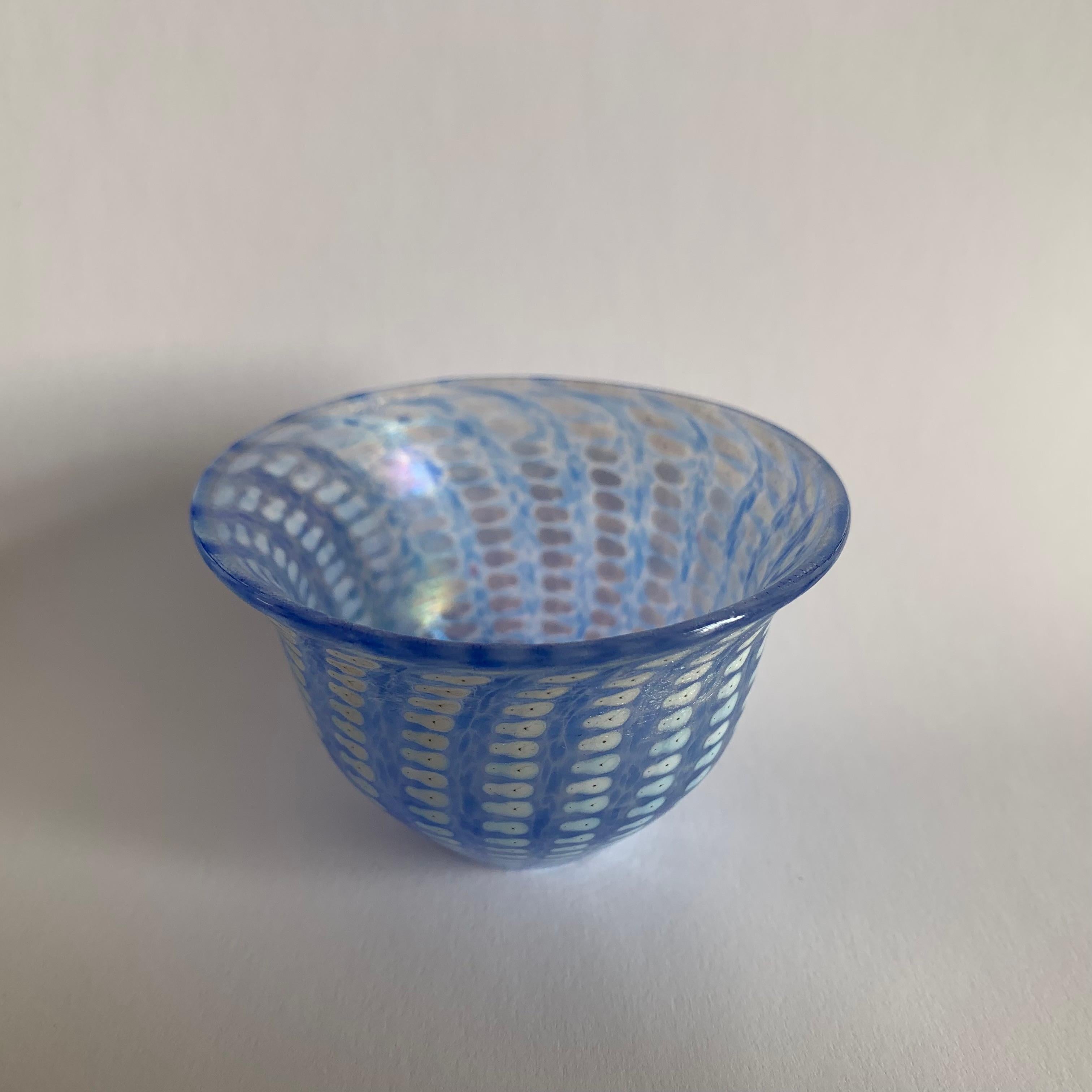 Art Glass Bertil Vallien for Kosta Boda Miniature Bowl 'Minos', 1990s For Sale