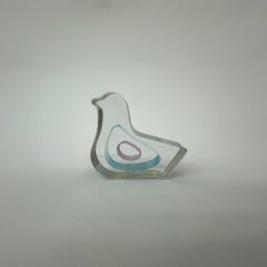 Bertil Vallien for Kosta Boda miniature sculpture Bird , 1990’s