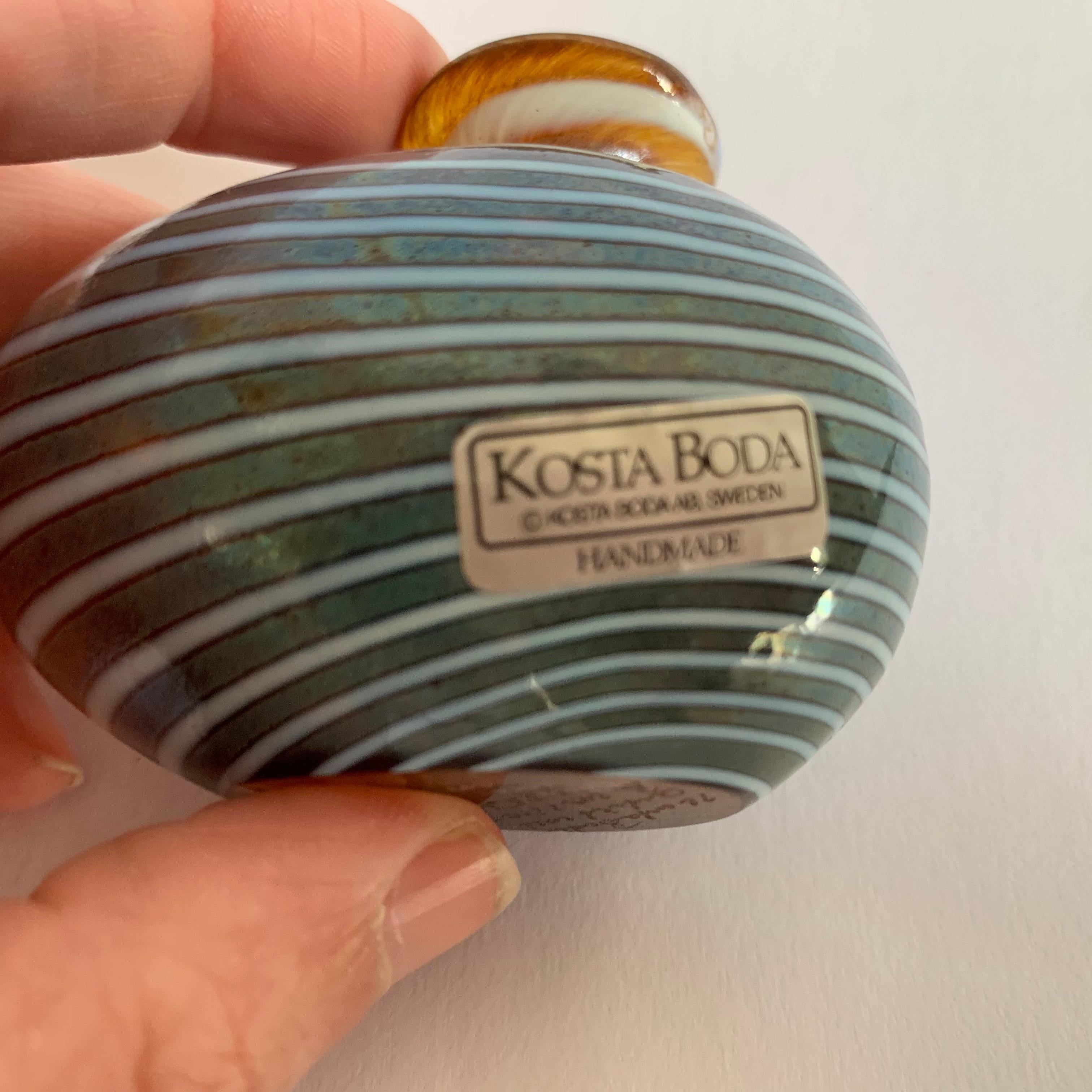 Vase miniature Bertil Vallien pour Kosta Boda, années 1990 en vente 12