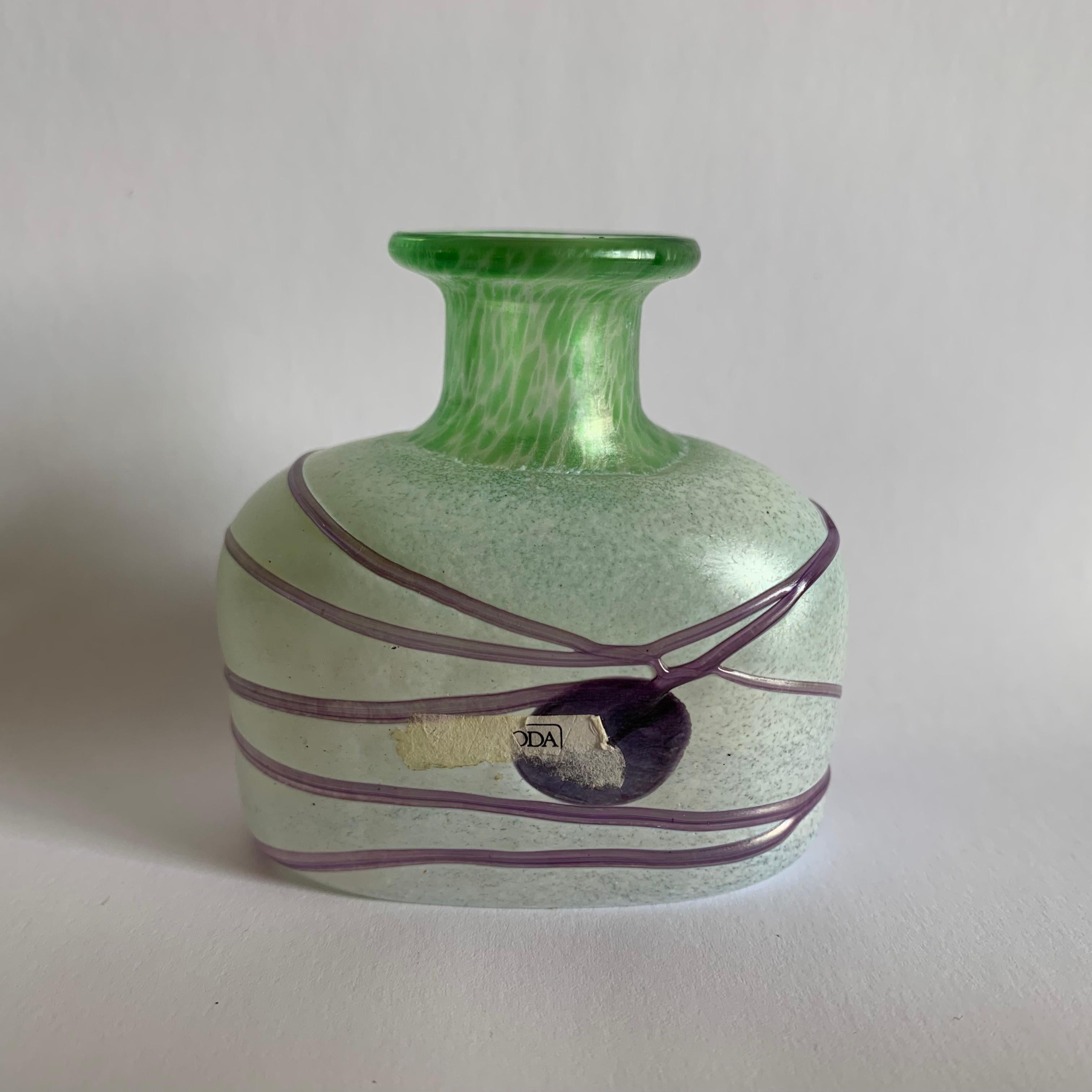 Mid-Century Modern Bertil Vallien for Kosta Boda Miniature Vase, 1990s