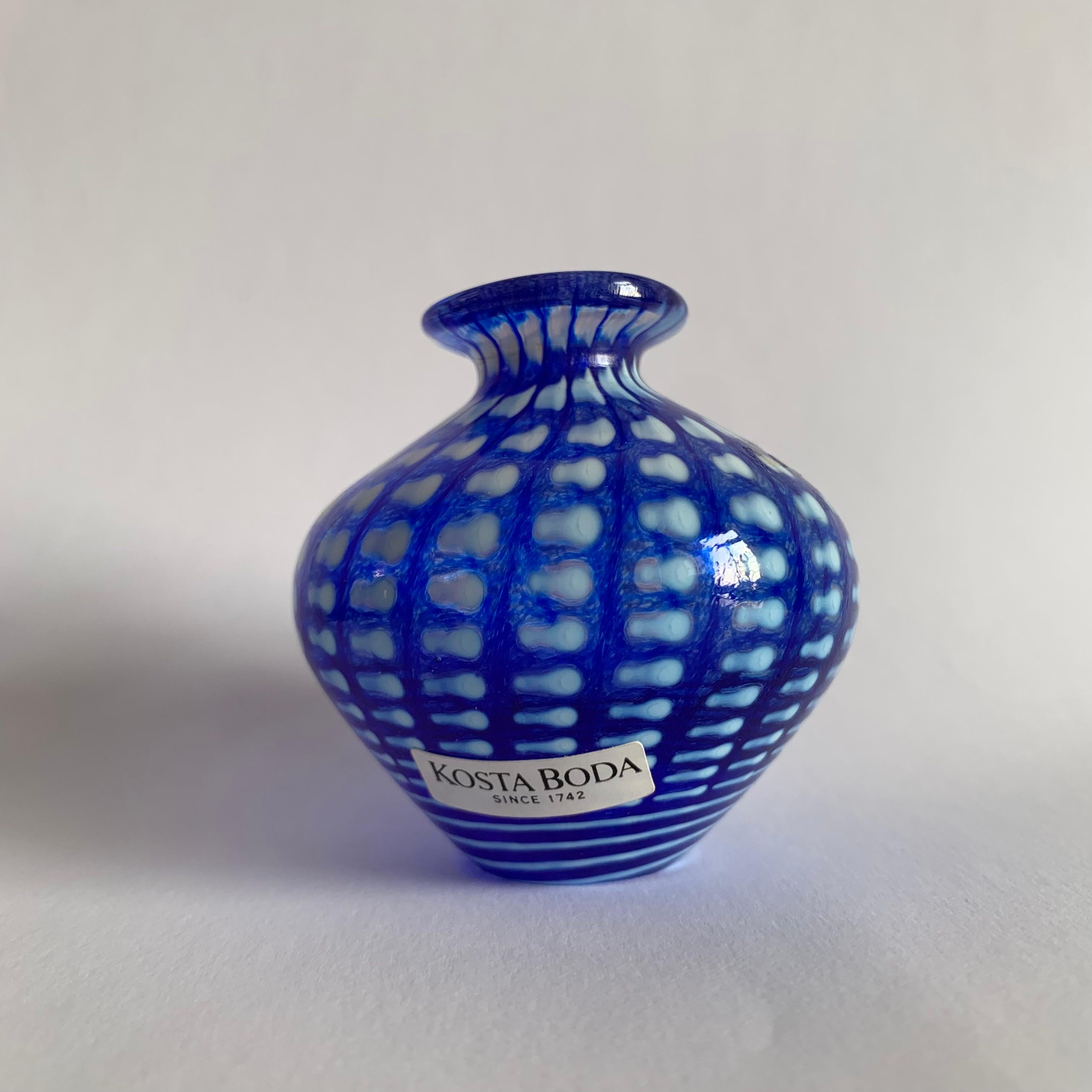 Bertil Vallien for Kosta Boda Miniature Vase 'Minos', 1990s For Sale 3